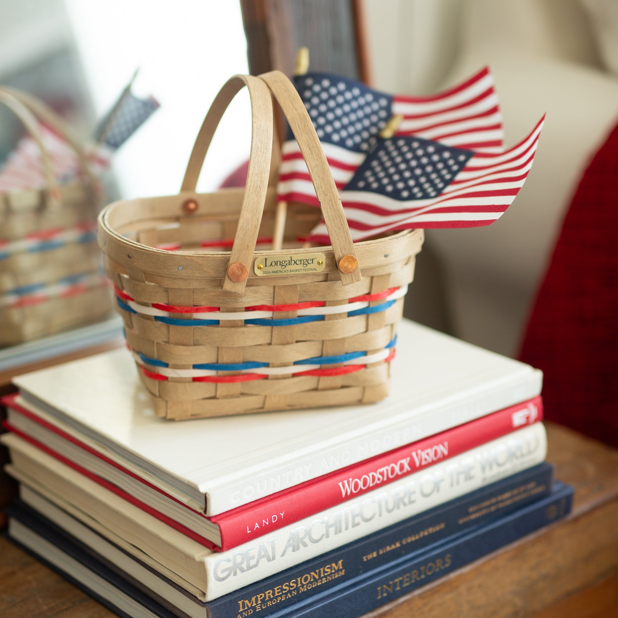 Collector's 2026 America's Basket Festival Small Carrier Basket with Protector - Independence - 图片 2