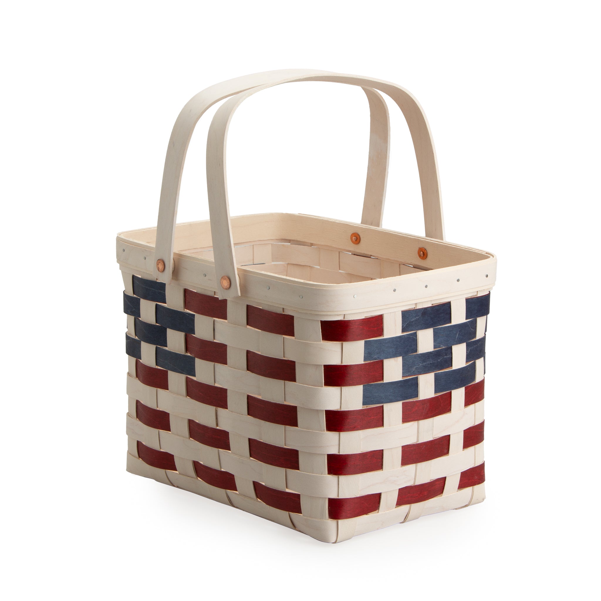 Americana Homestead Picnic Basket with Protectors - White - 图片 6