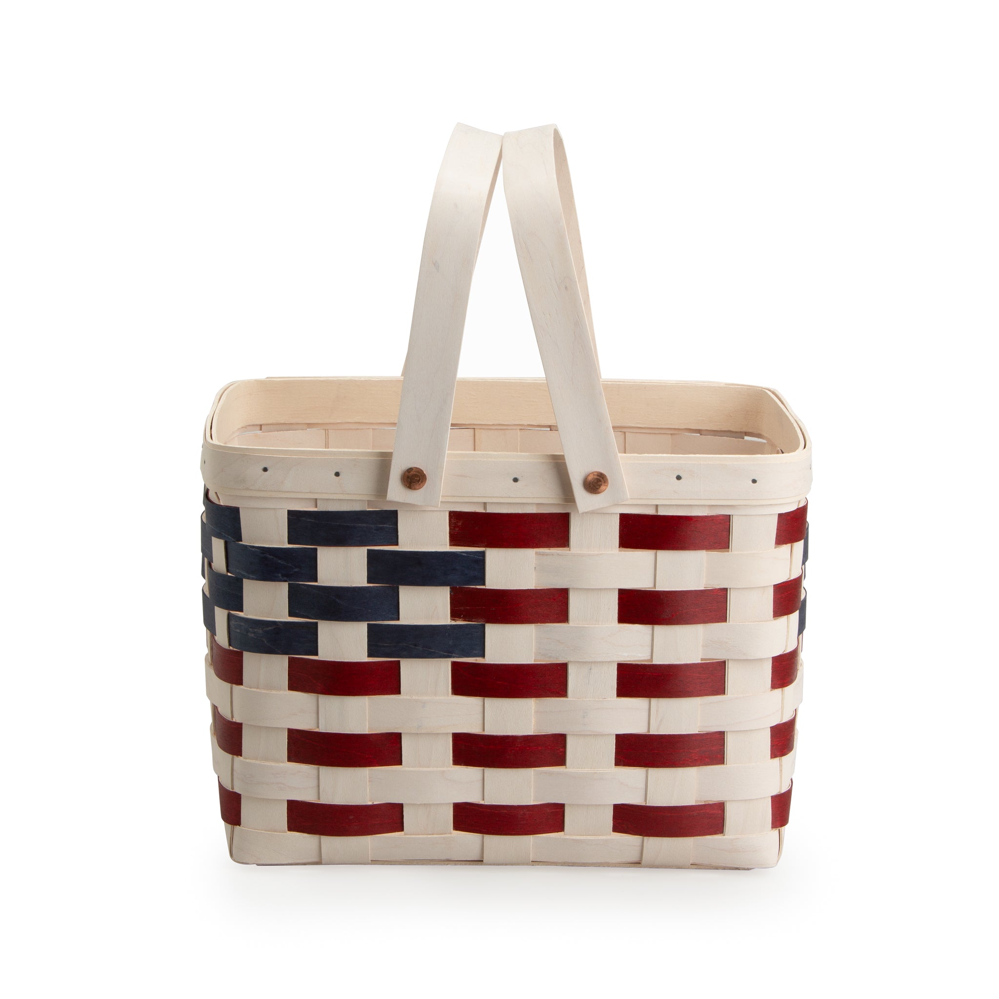 Americana Homestead Picnic Basket with Protectors - White - 图片 7