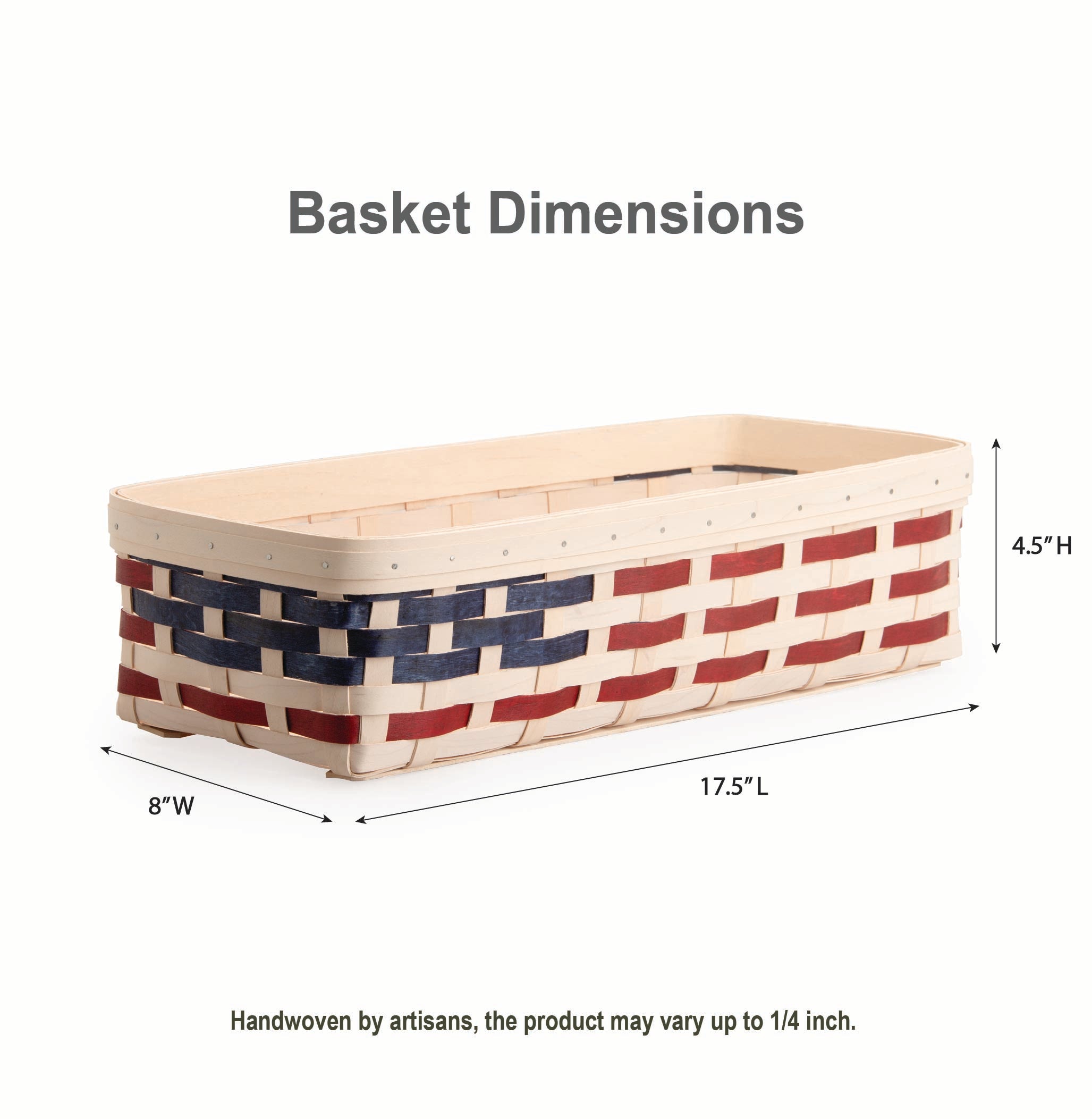 Americana Medium Centerpiece Basket with Protector - 图片 2