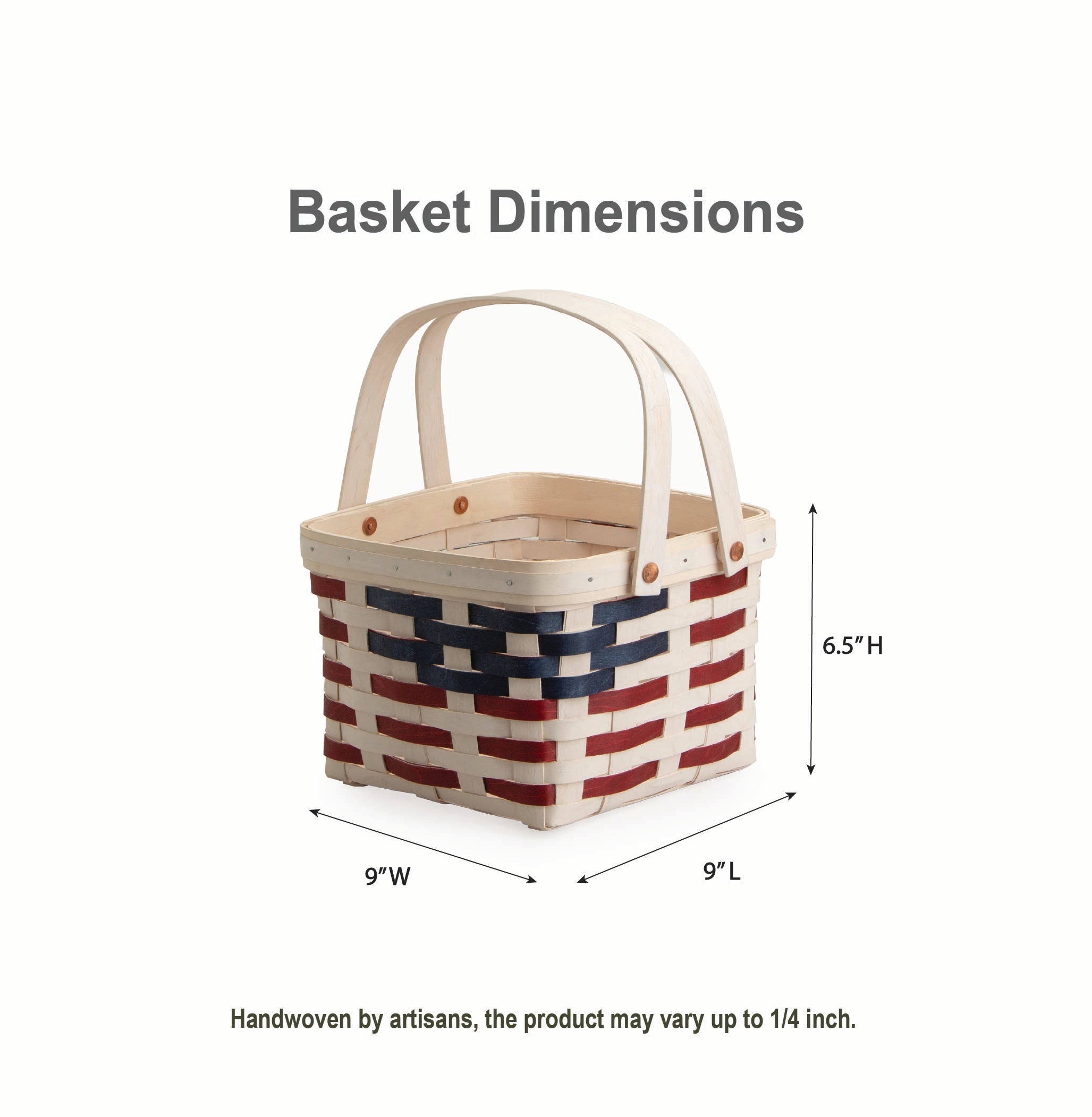 Americana Provision Picnic Basket with Protectors - White - 图片 2