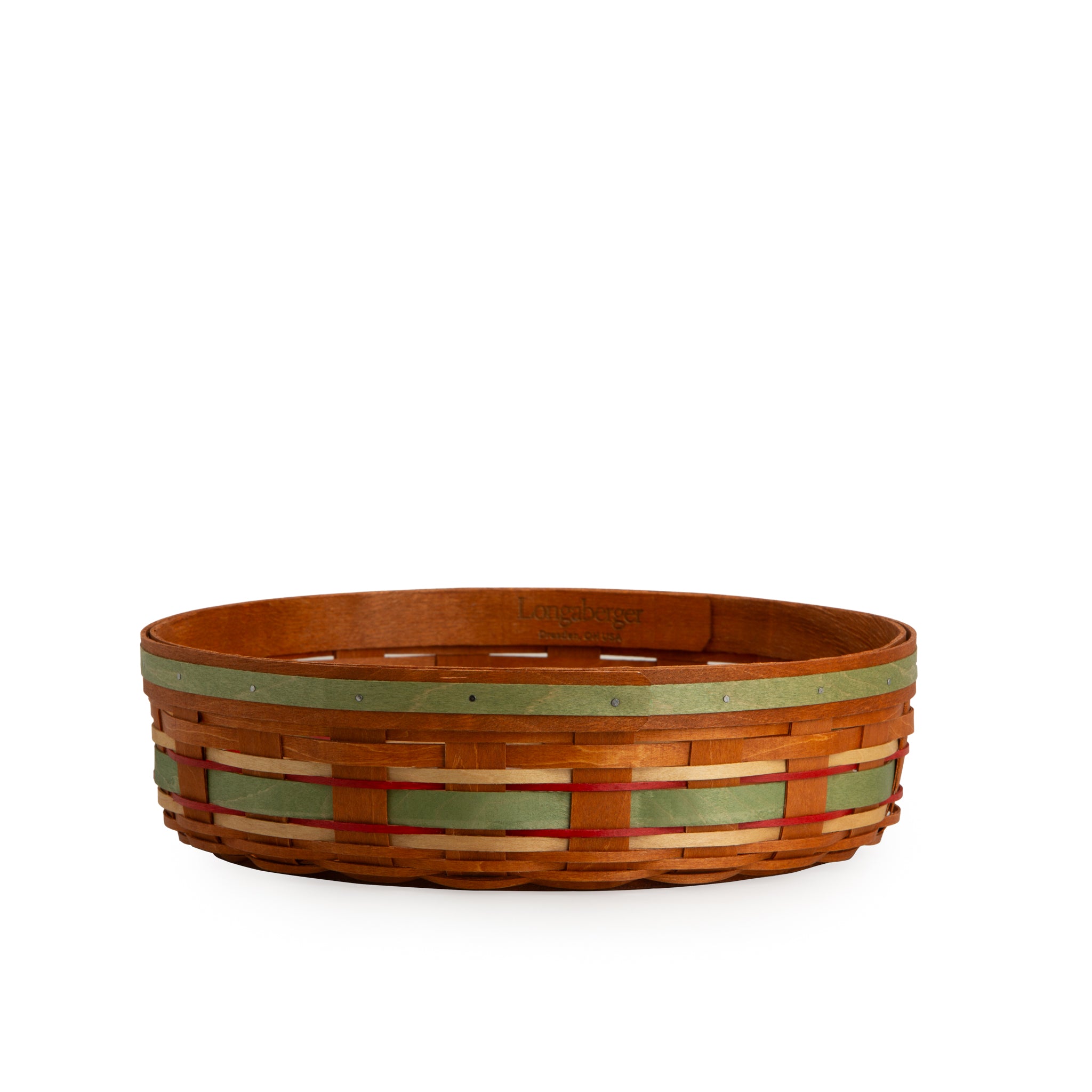 Apple Picking Medium Pie Basket with Lid and Protector - Green - 图片 10