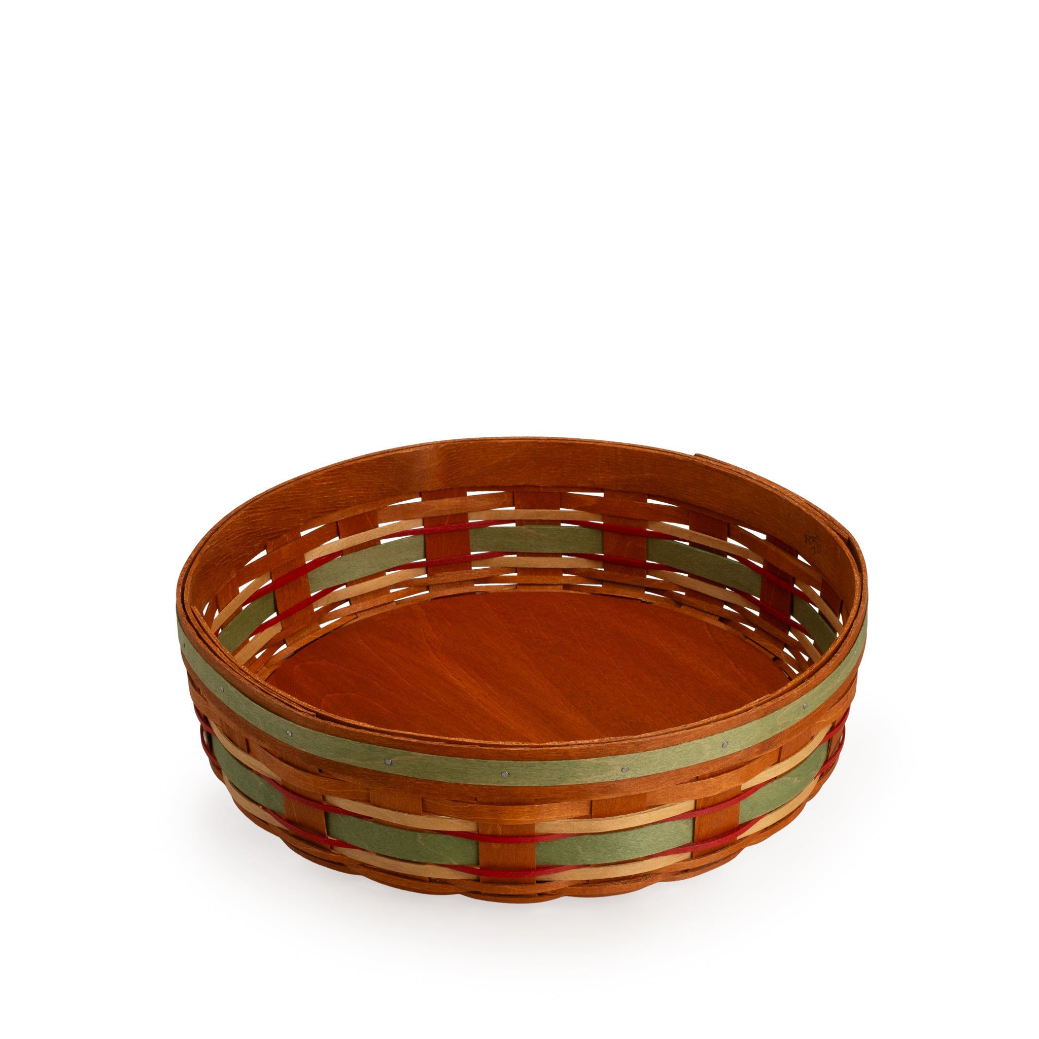Apple Picking Medium Pie Basket with Lid and Protector - Green - 图片 9