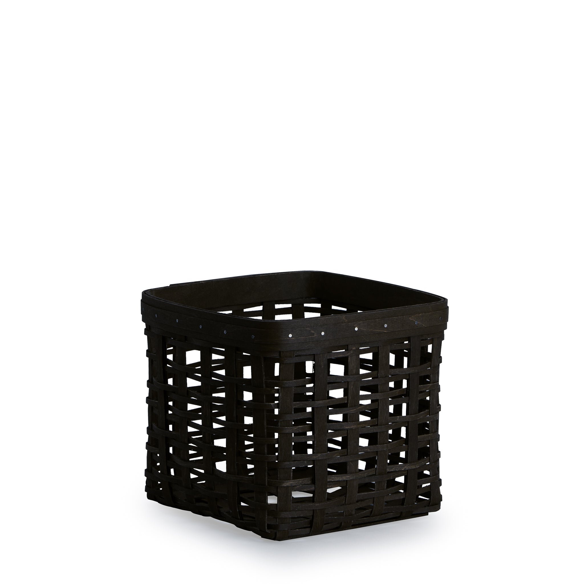 1896 Square Organizing Open Weave Basket Set with Protector - Black