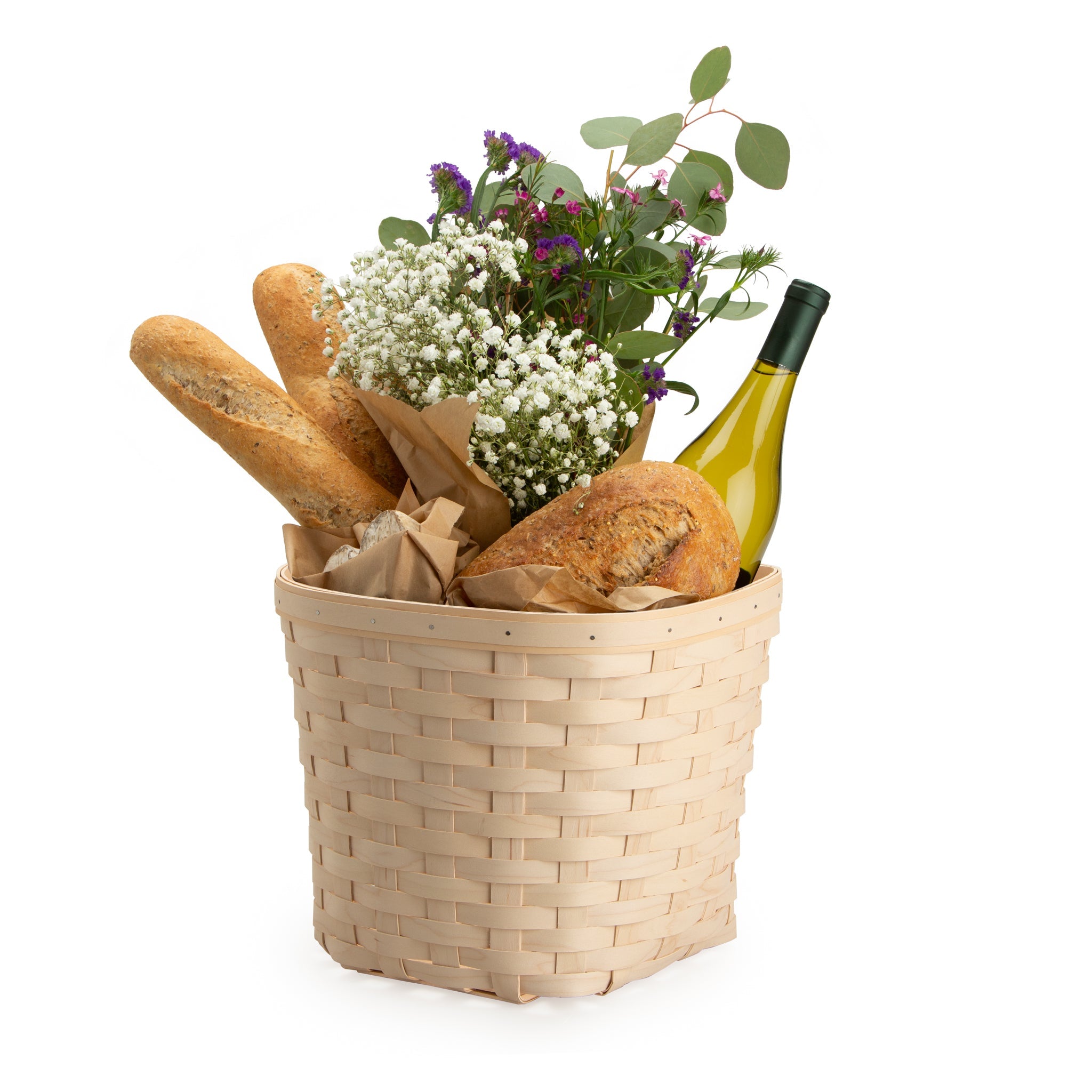 Bicycle Basket with Protector - Whitewashed - 图片 3