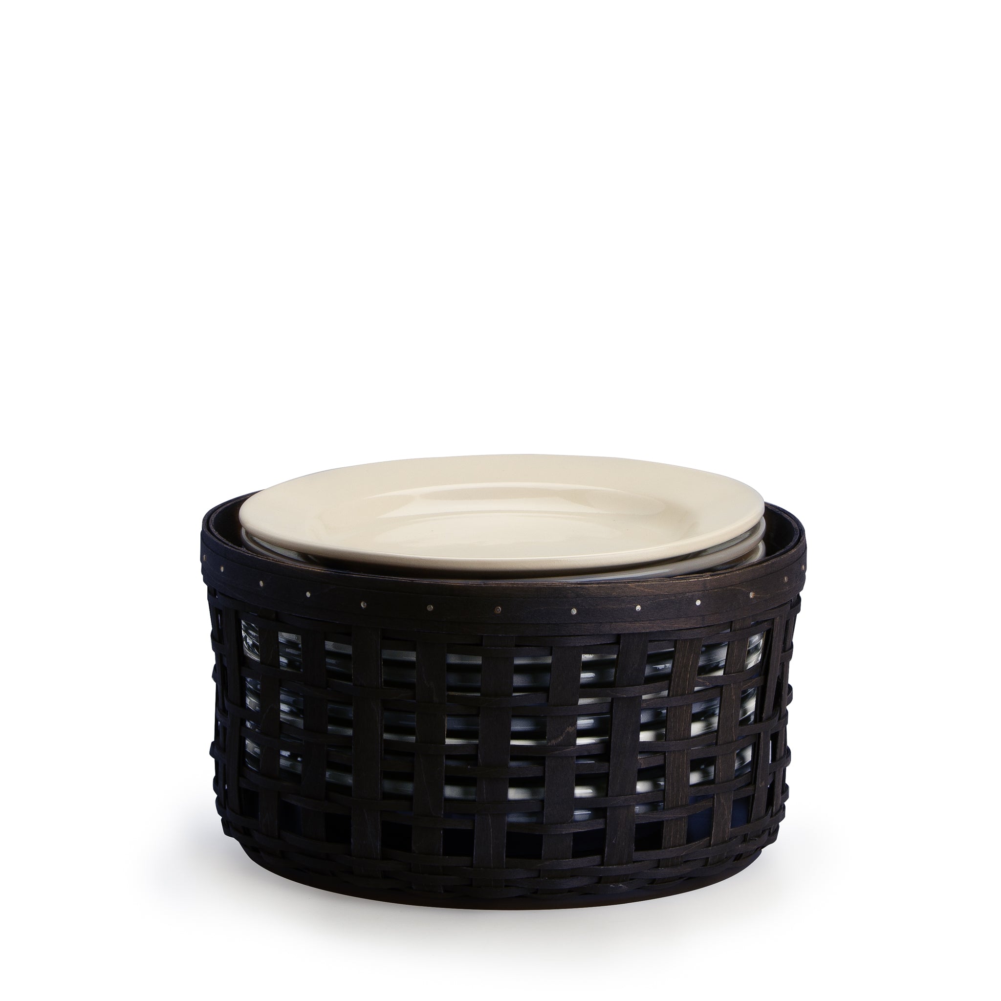 1896 Plate Storage Basket - Black - 图片 2