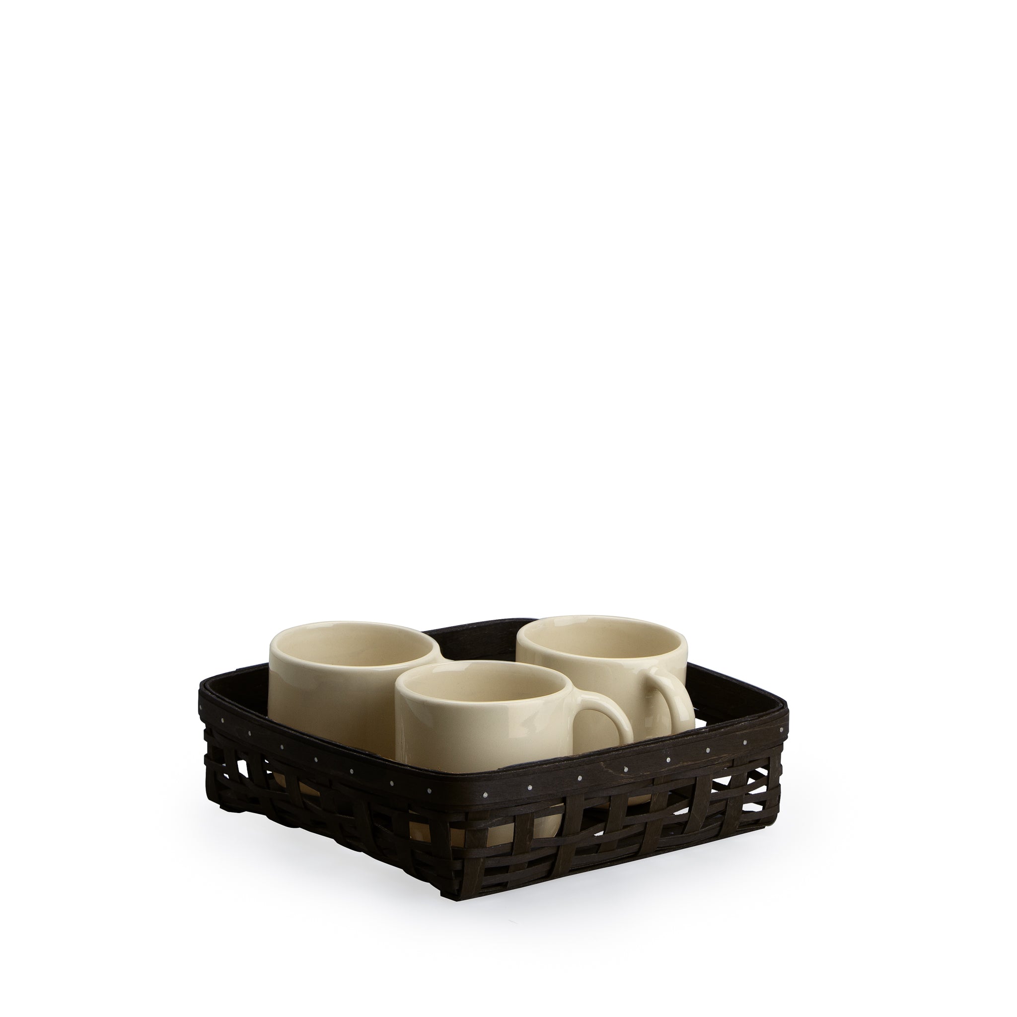 1896 Small Square Basket - Black - 图片 2