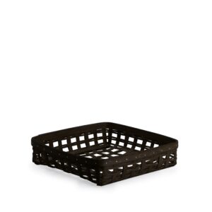 1896 Medium Square Basket - Black