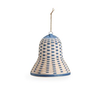 Large Bell Basket - Blue and White