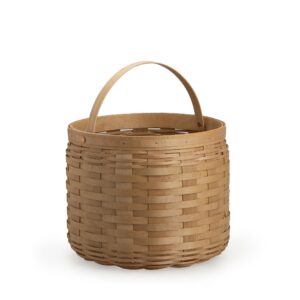 Round Storage Basket with Protector - Light Brown