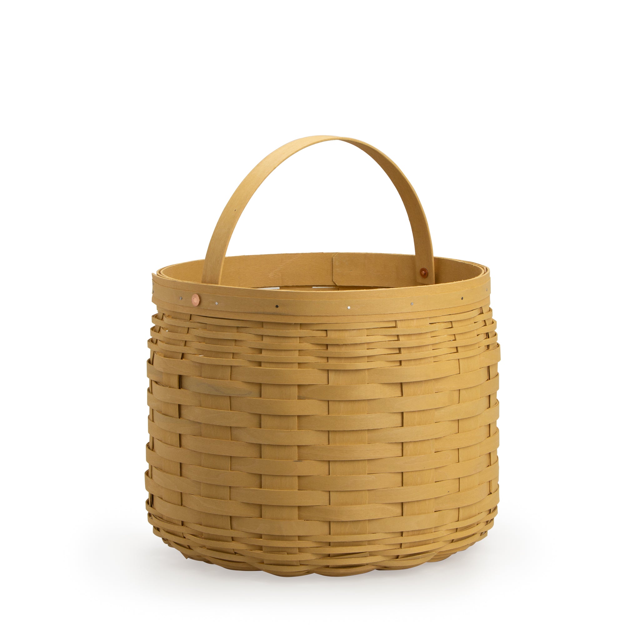 Round Storage Basket with Protector - Fall Gold