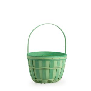 Small Easter Trug Basket with Protector - Jadeite