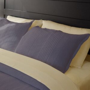 Longaberger 7-Piece Bedding Set - Smoke Quilt with Sand Sheet Set
