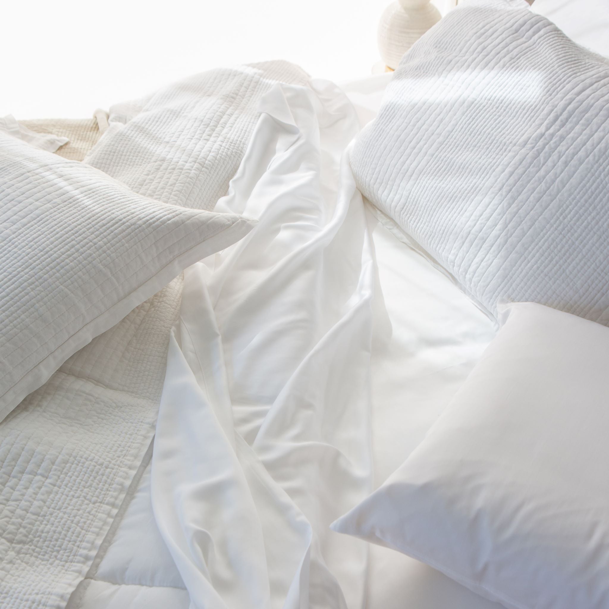 White Longaberger Quilt - 图片 3