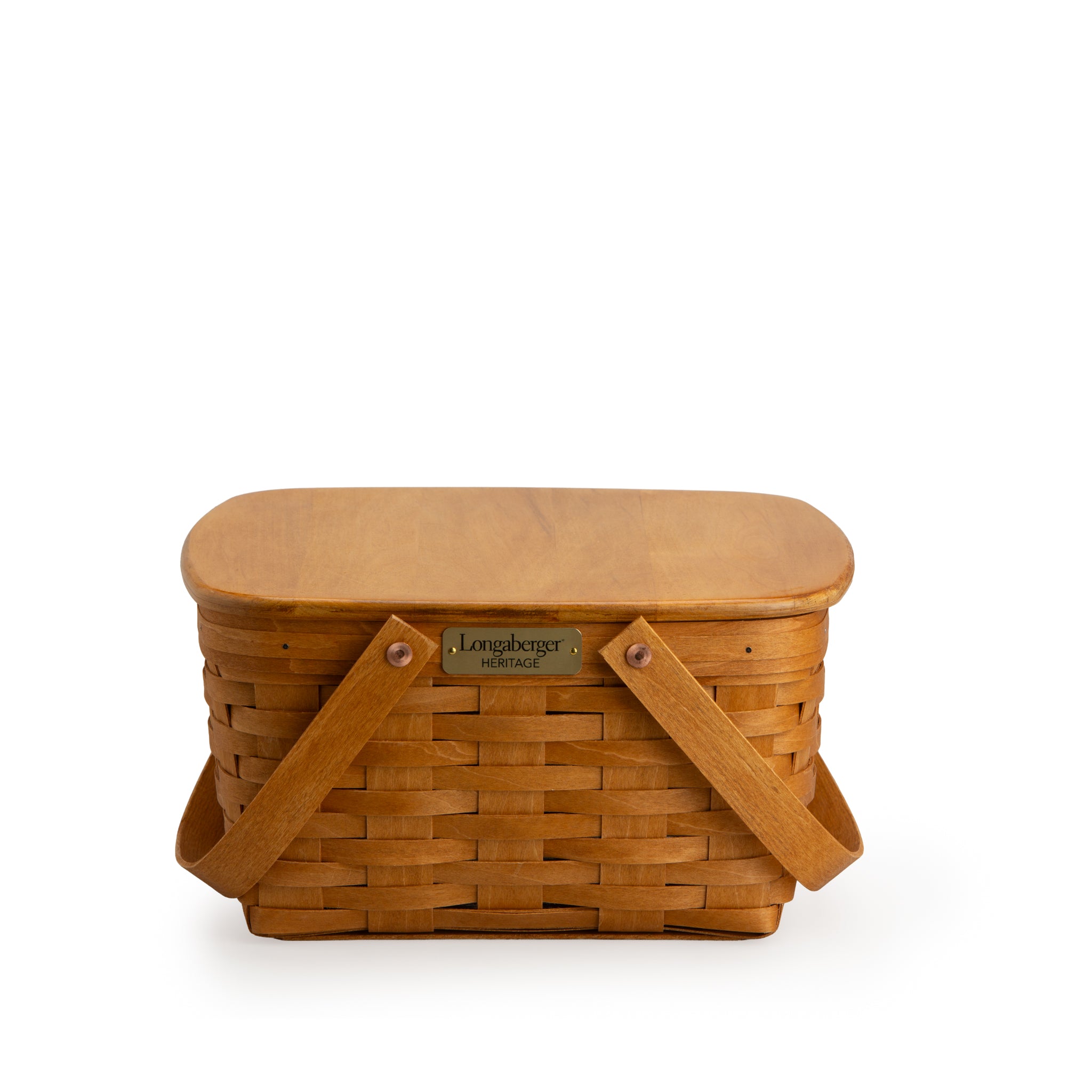 Collector's Heritage Cake Basket with Lid and Protector - Warm Brown - 图片 10