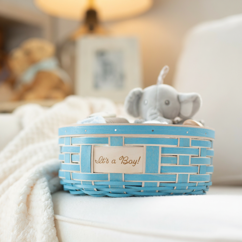 Celebrations It's a Boy Basket with Protector - Blue - 图片 2