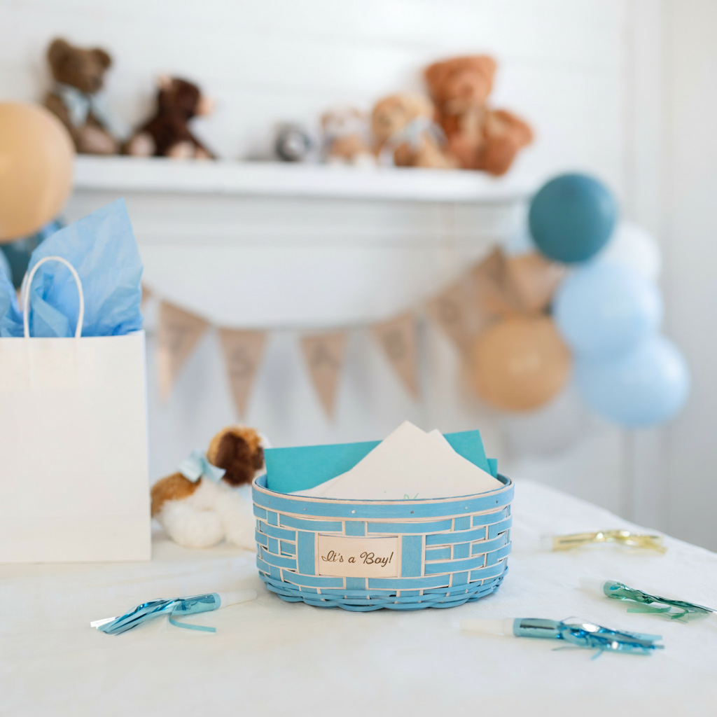 Celebrations It's a Boy Basket with Protector - Blue - 图片 4