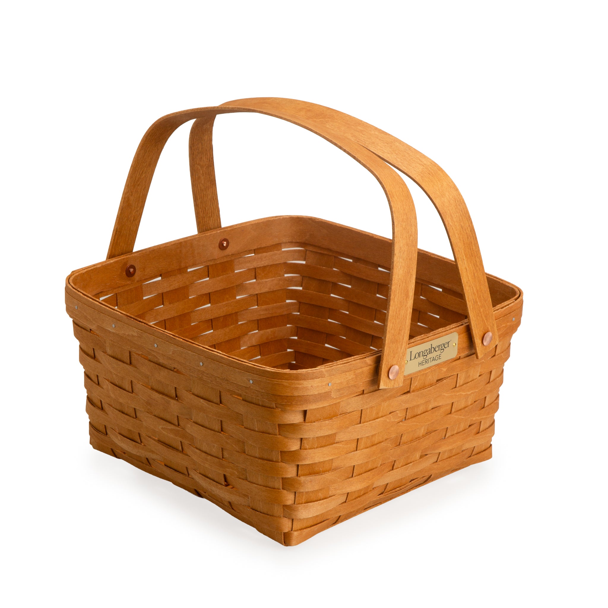 Collector's Heritage Cake Basket with Lid and Protector - Warm Brown - 图片 12