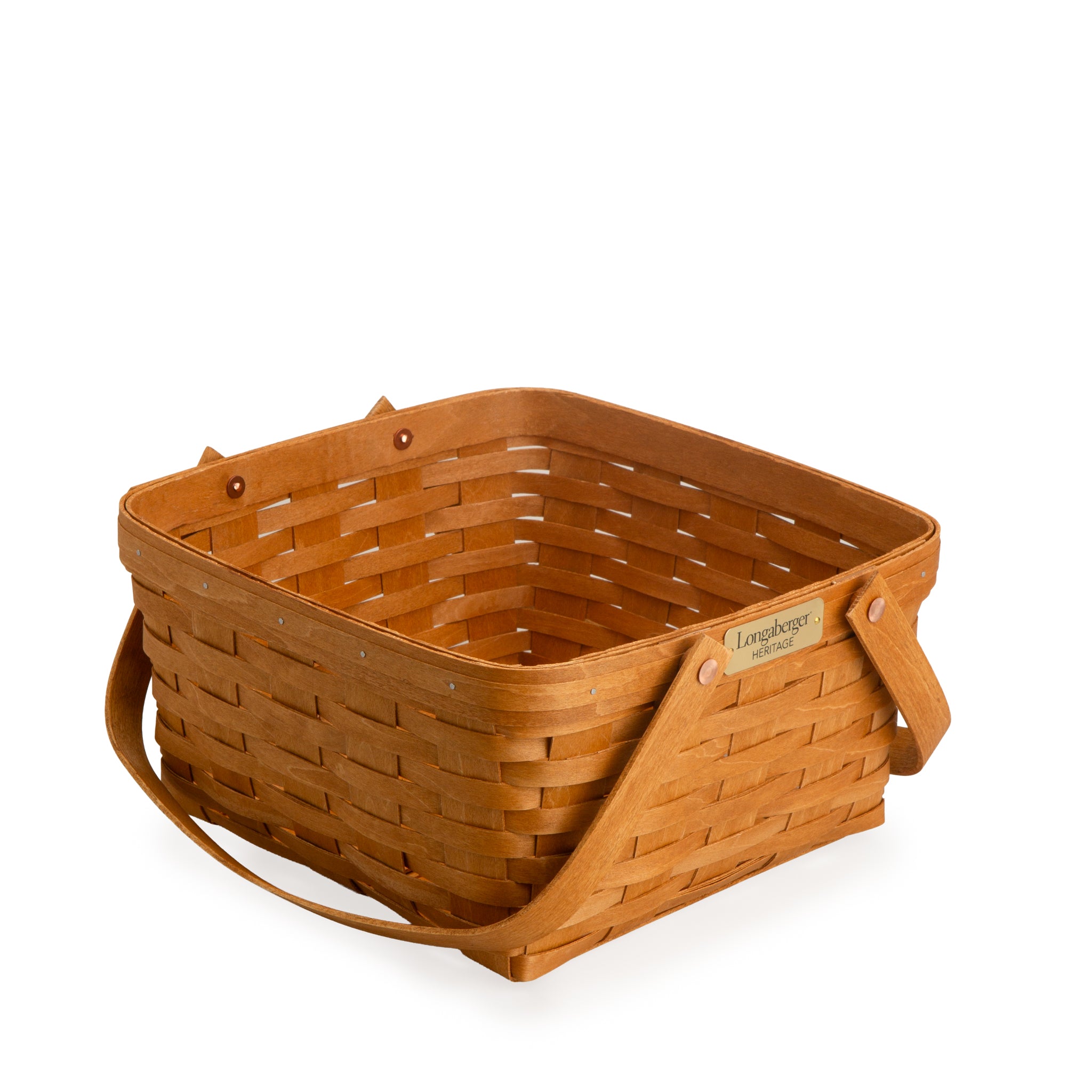 Collector's Heritage Cake Basket with Lid and Protector - Warm Brown - 图片 15