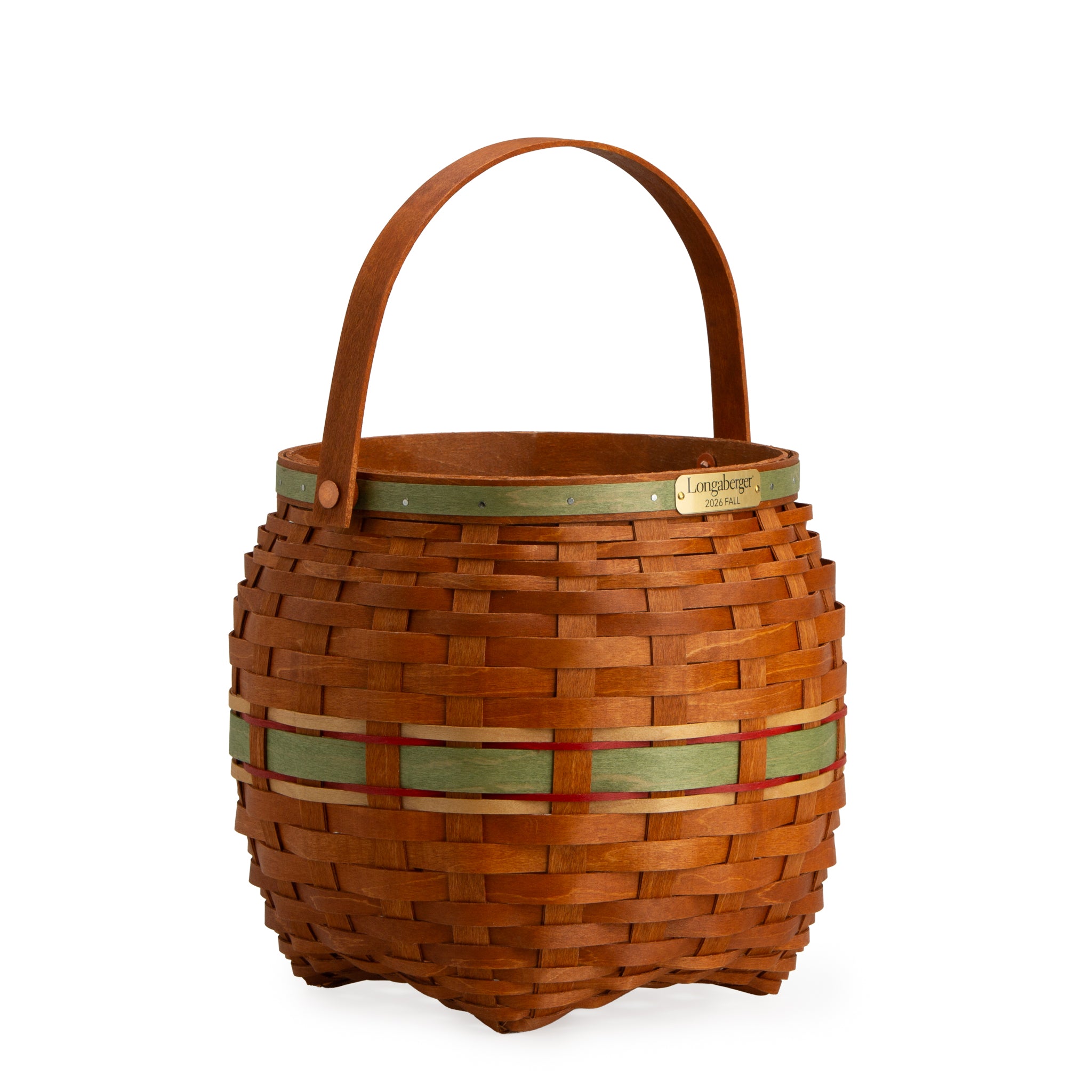 Collector's Apple Picking Medium Round Basket with Protector - Green - 图片 10