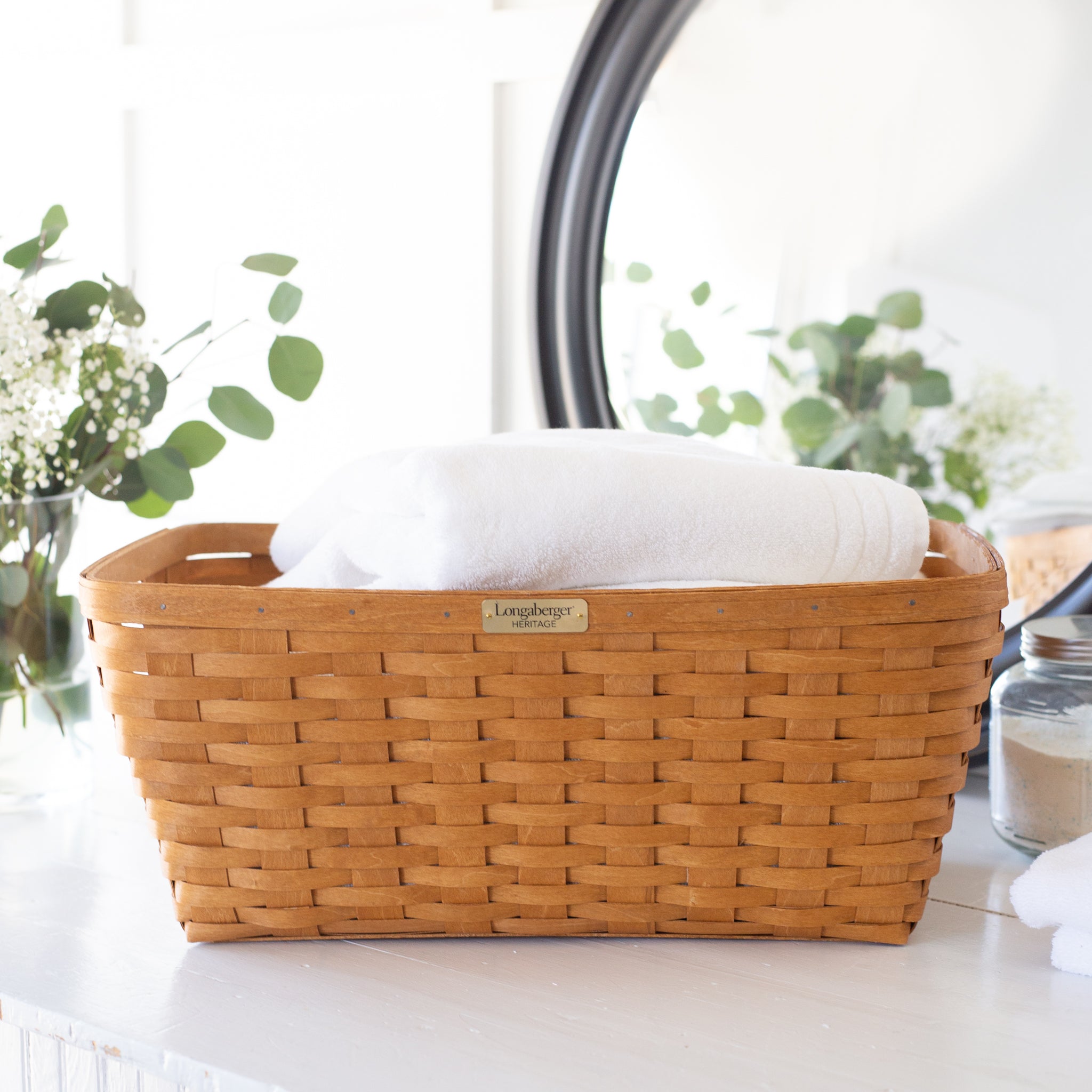 Collector's Heritage Rectangle Laundry Basket - Warm Brown - 图片 3