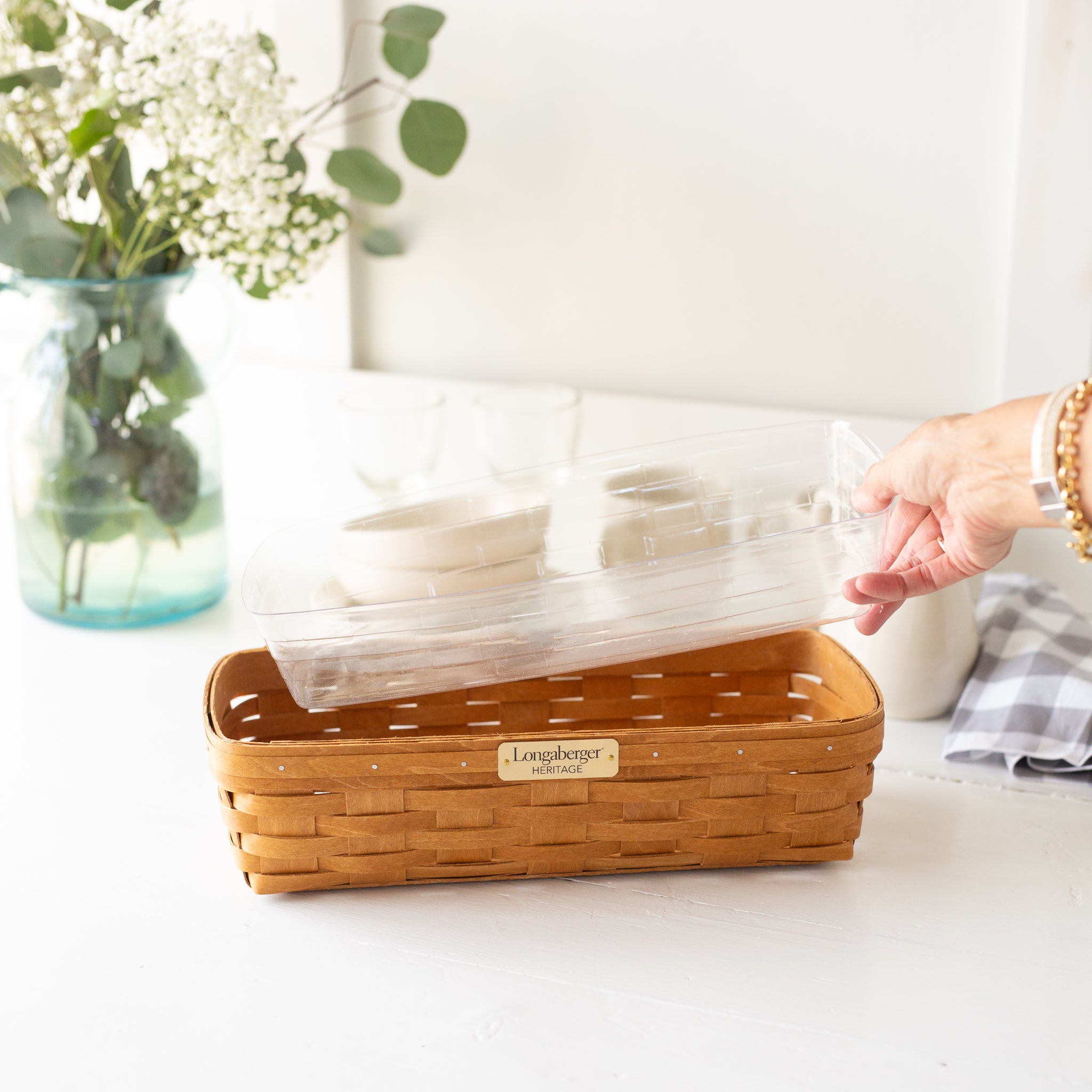 Collector's Heritage Bread Basket with Protector - Warm Brown - 图片 5