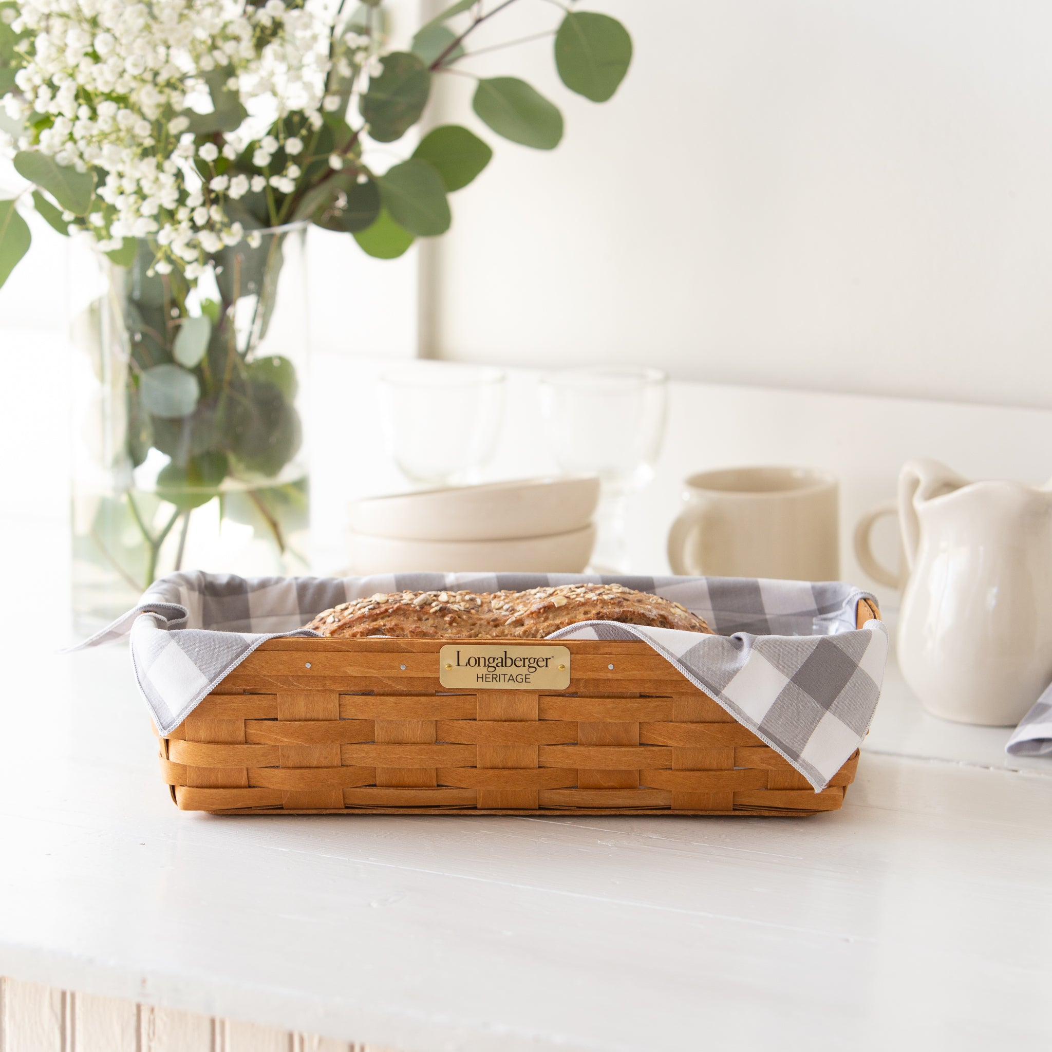 Collector's Heritage Bread Basket with Protector - Warm Brown - 图片 3