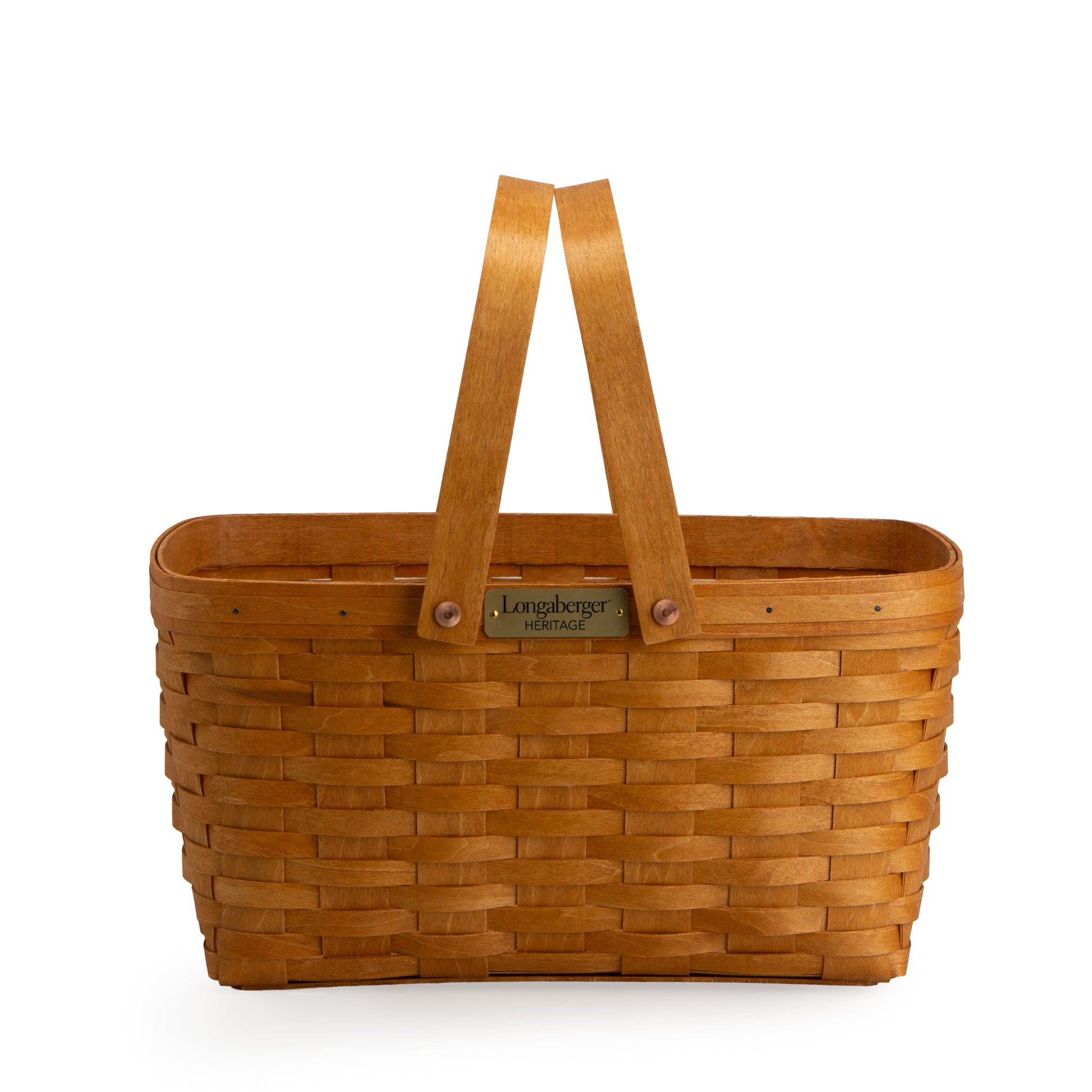 Collector's Heritage Medium Market Basket with Protector - Warm Brown