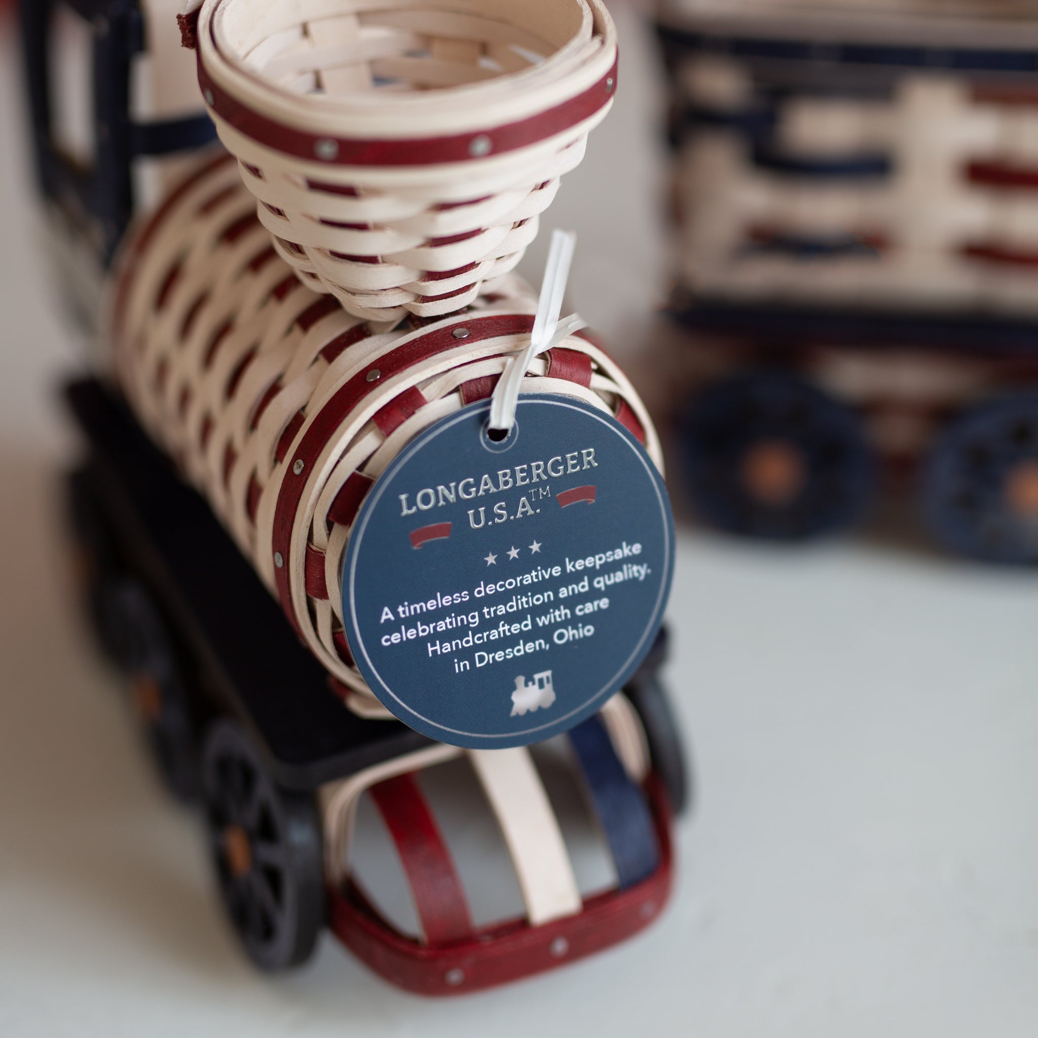 Collector's Americana Longaberger USA Locomotive - 图片 5