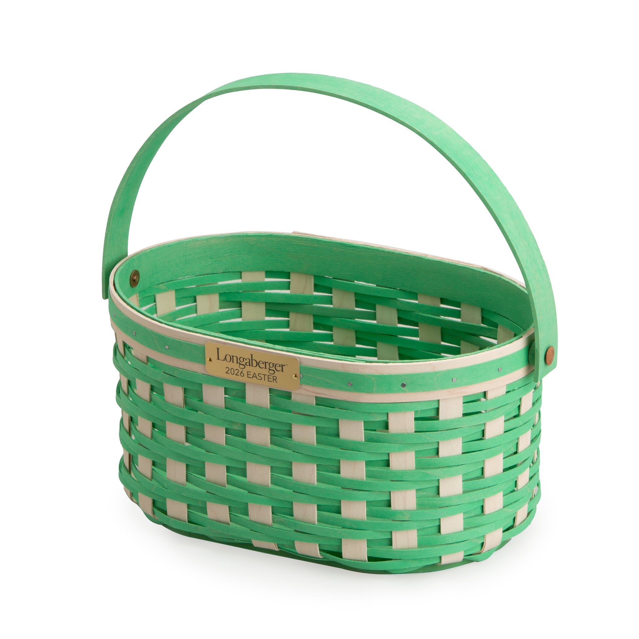 Collector's Easter Medium Oval Basket with Protector - Green - 图片 8