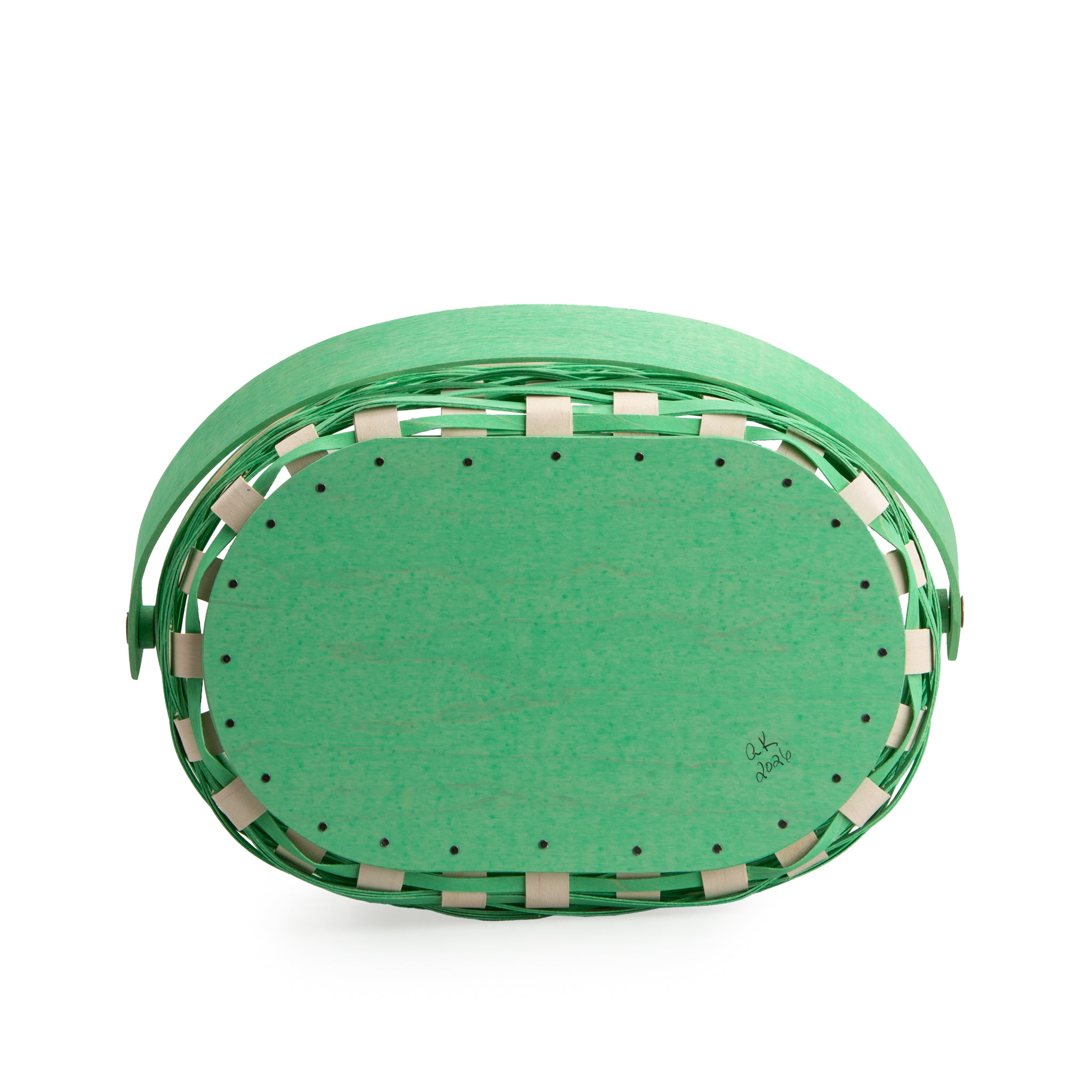 Collector's Easter Medium Oval Basket with Protector - Green - 图片 9