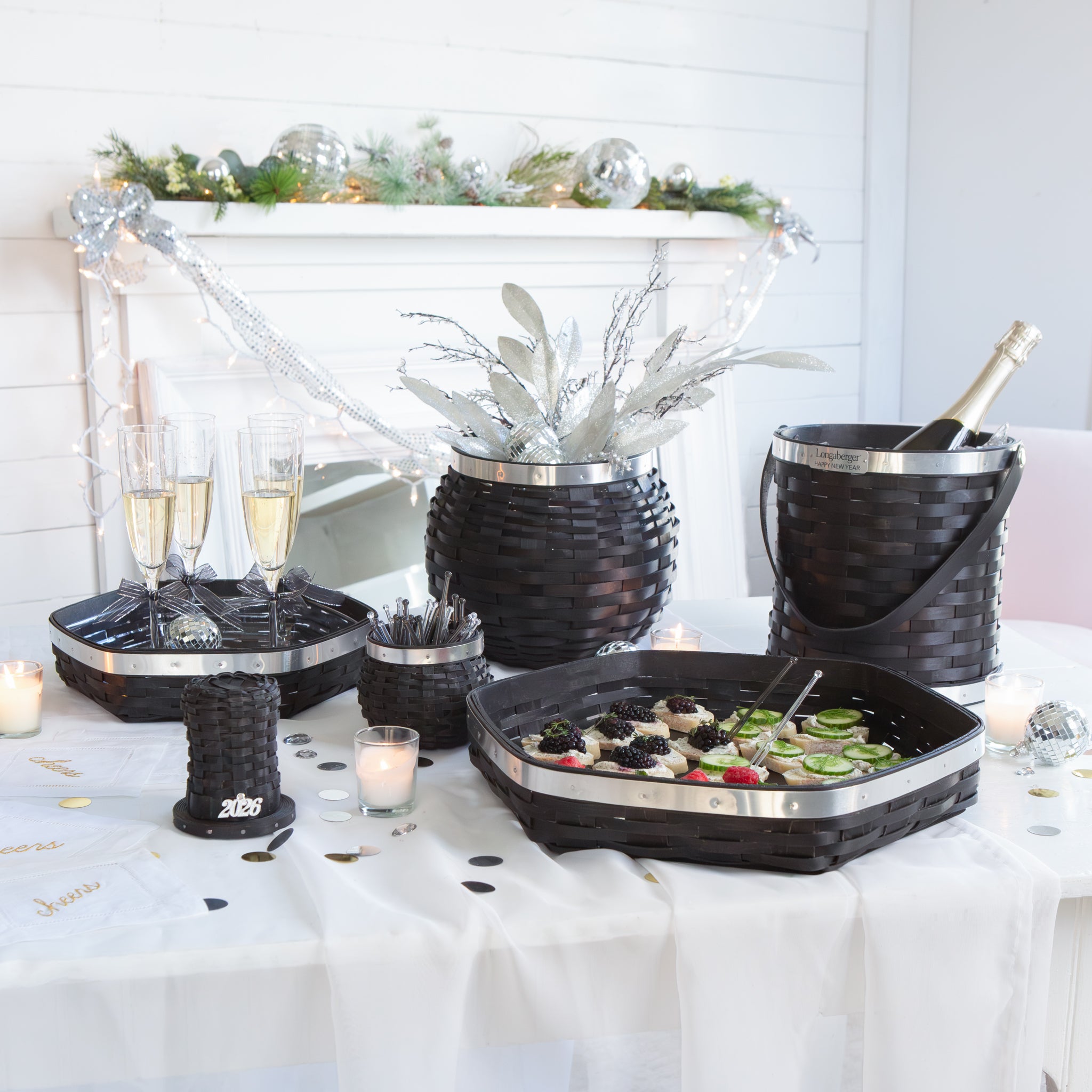 Elegance Medium Ball Drop Bowl Basket with Protector - Aluminum - 图片 5