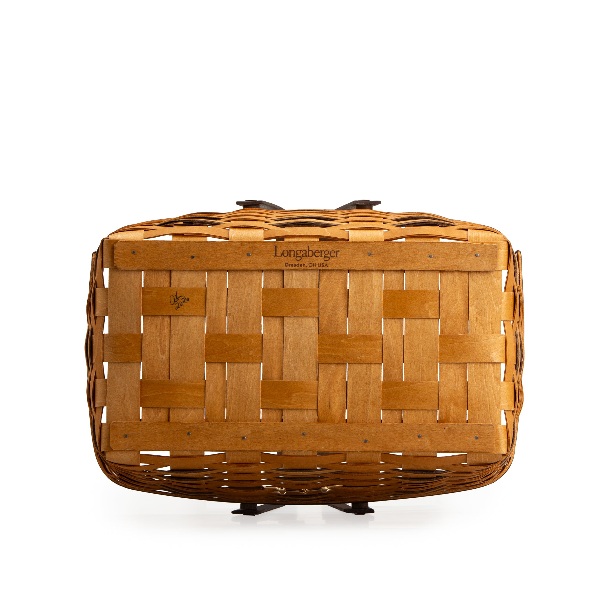Collector's Equestrian Large Market Basket with Protector - Leather Trim - 图片 12