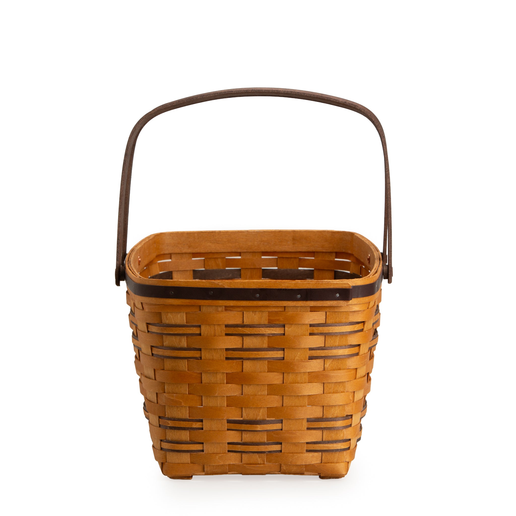 Collector's Equestrian Large Market Basket with Protector - Leather Trim - 图片 15
