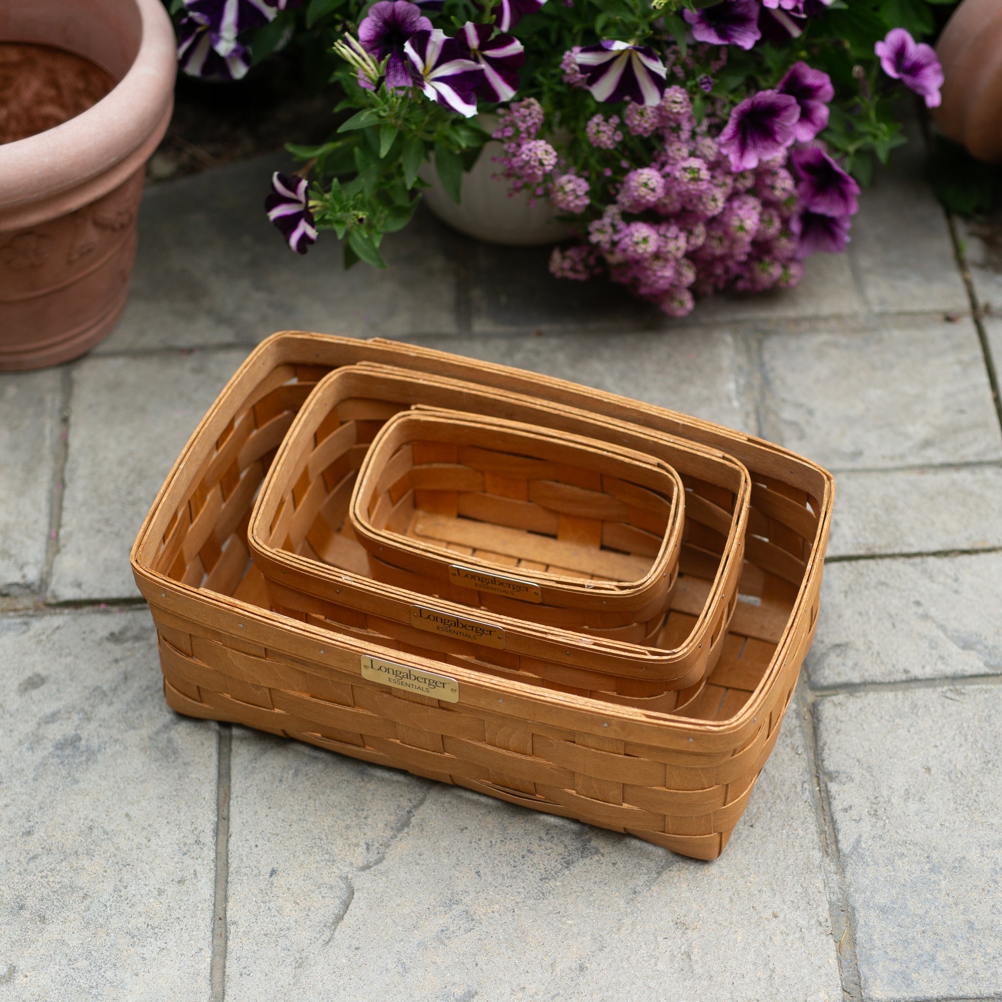 Collector's Essentials 6-Piece Nesting Rectangle Basket Set - 图片 11