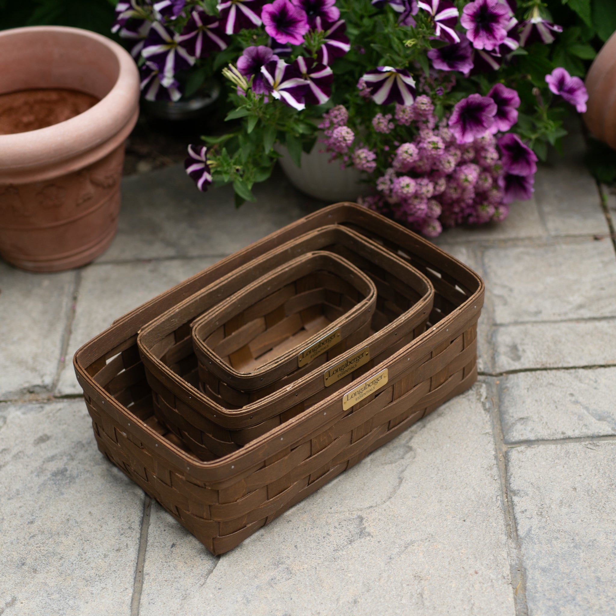 Collector's Essentials 6-Piece Nesting Rectangle Basket Set - 图片 12
