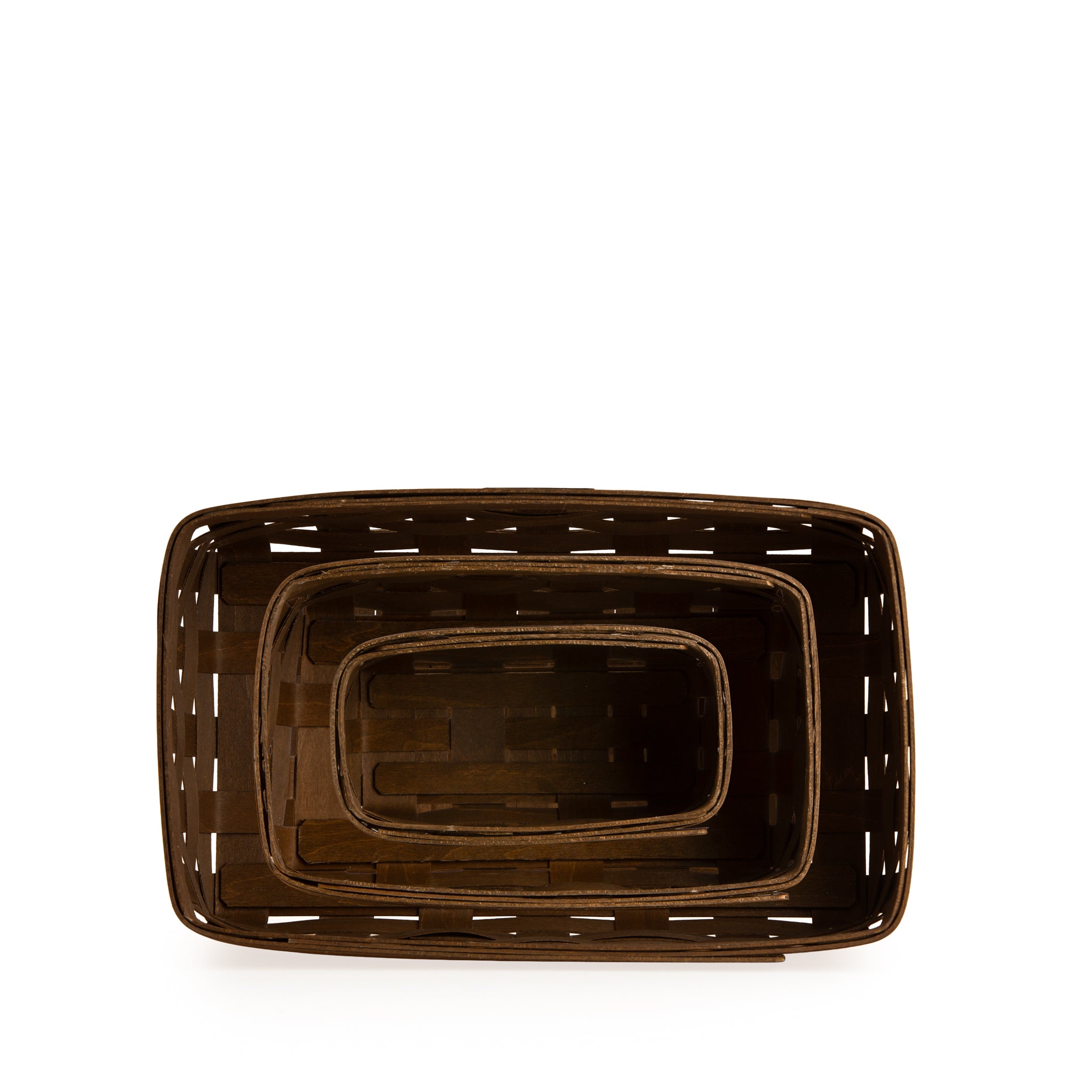 Collector's Essentials 6-Piece Nesting Rectangle Basket Set - 图片 2