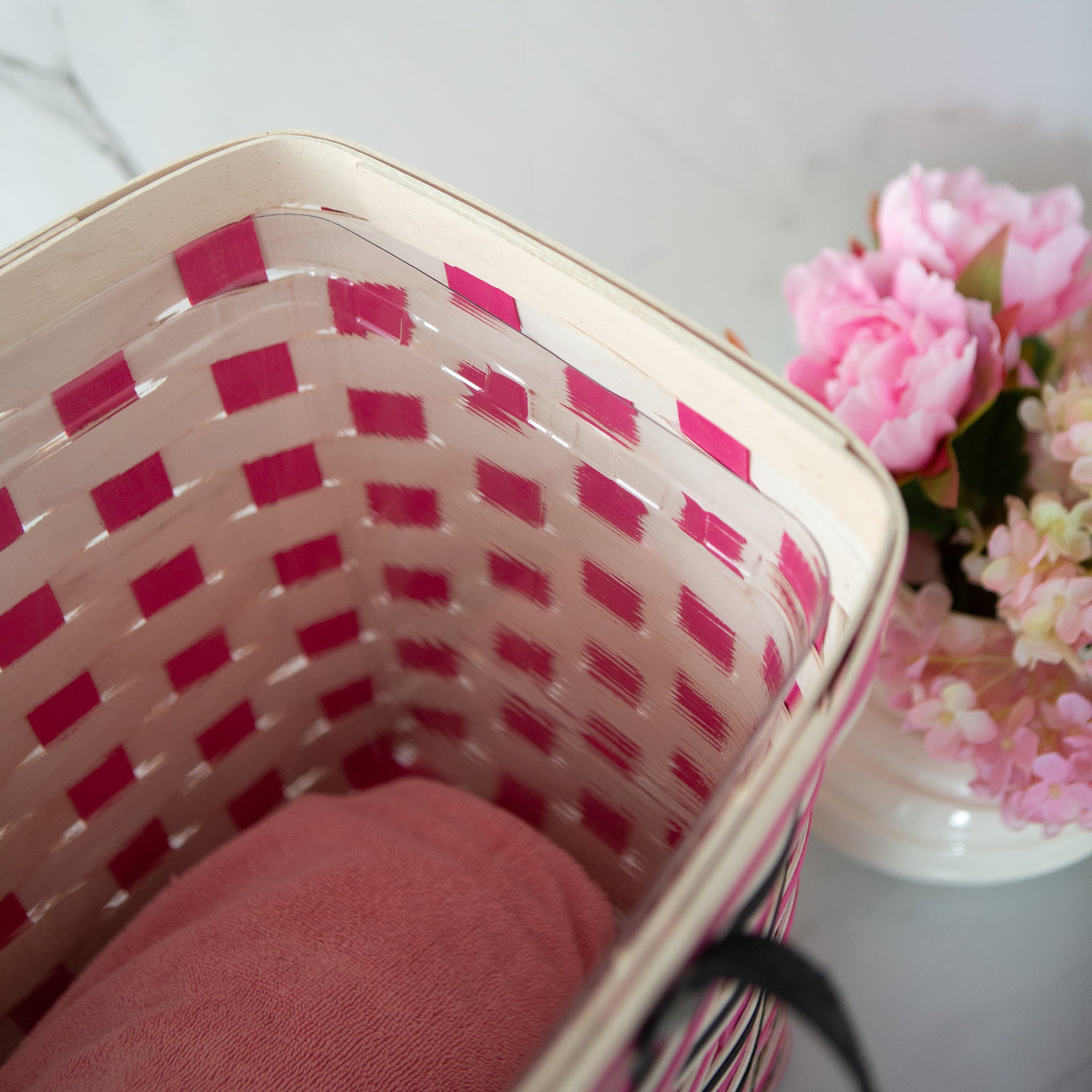 Everyday Medium Tote Basket with Protector - Blush - 图片 3