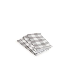 Napkin Set - Grey Gingham