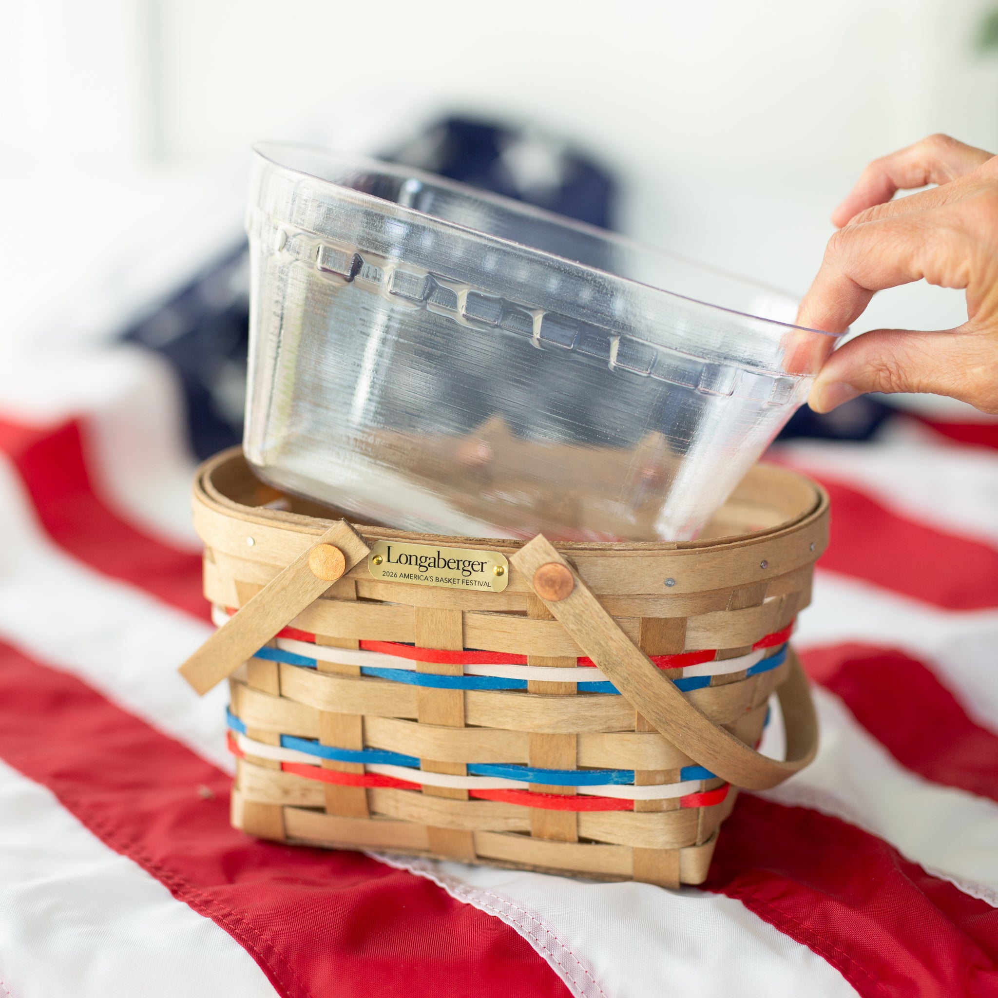Collector's 2026 America's Basket Festival Small Carrier Basket with Protector - Independence - 图片 5