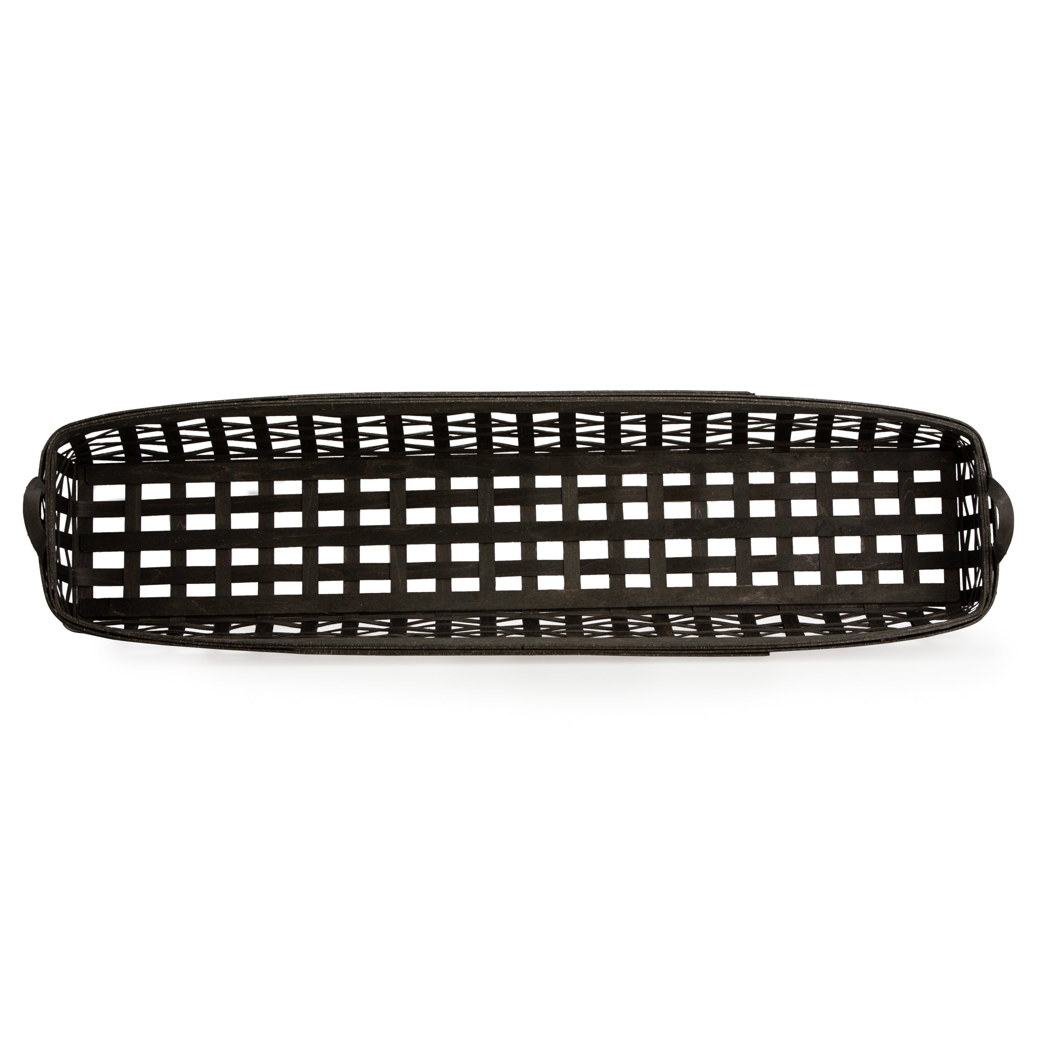 1896 Long Centerpiece Basket - Black - 图片 2