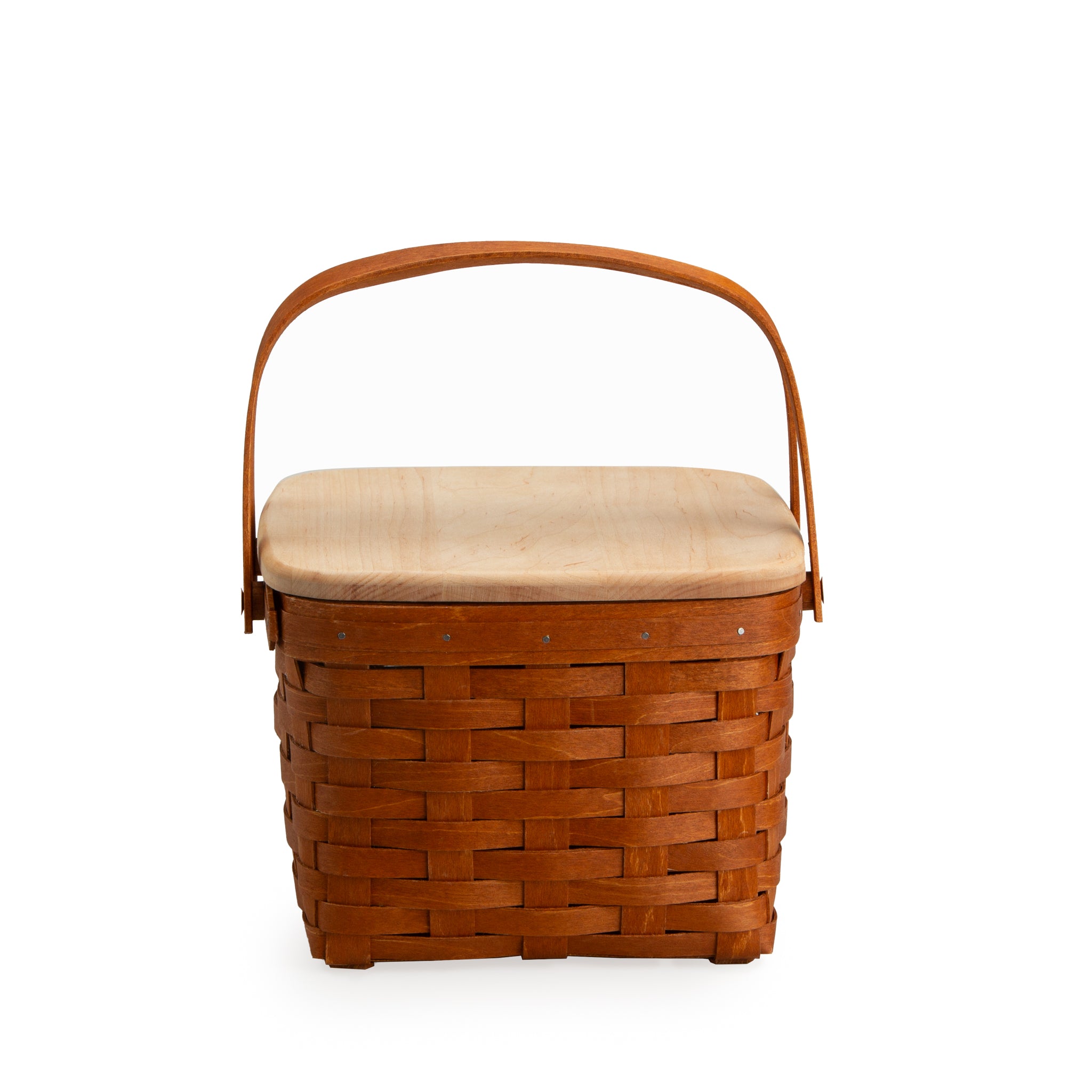 Mackinac Provision Picnic Basket with Lid and Protectors - Warm Cinnamon - 图片 13