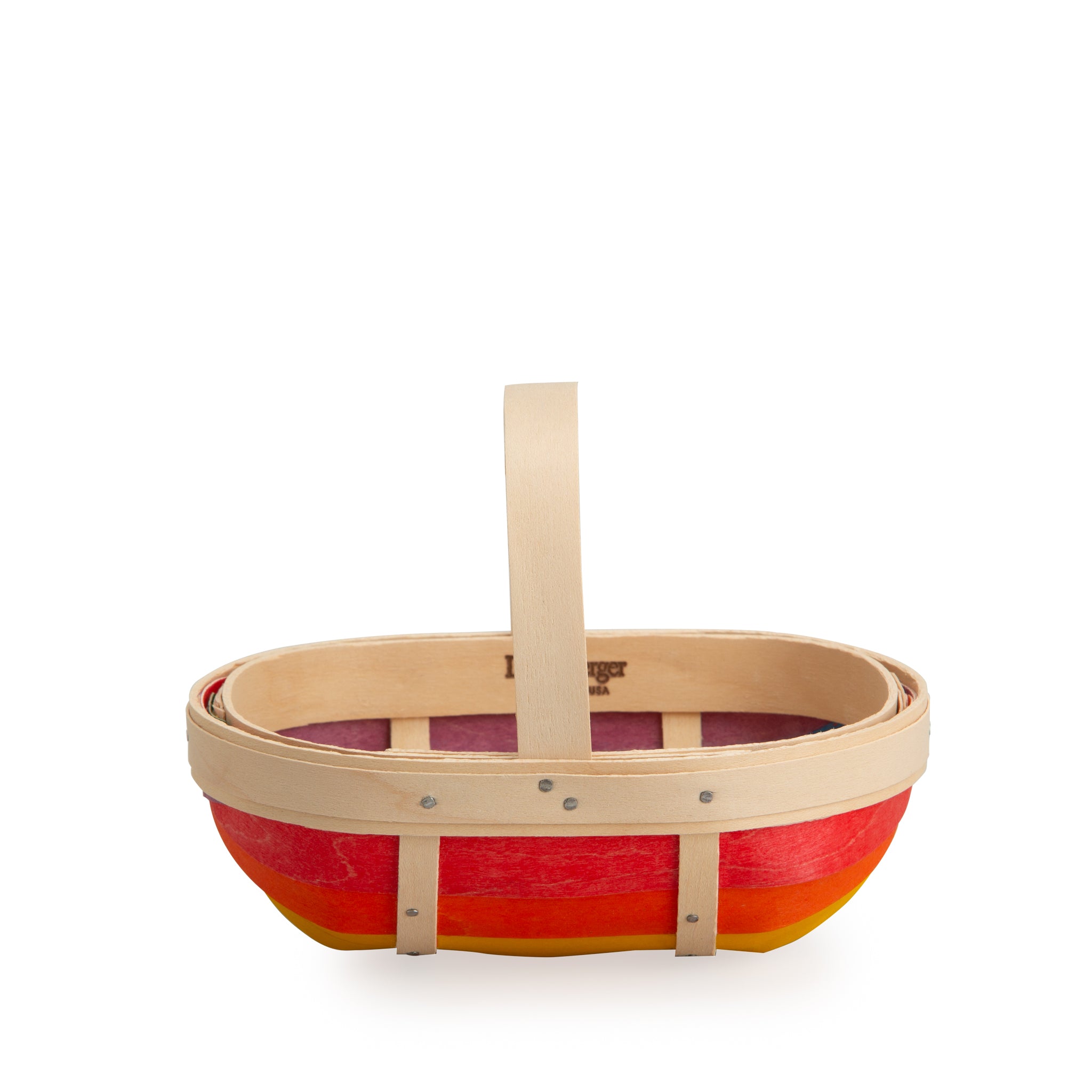 Rainbow Small Trug Basket with Protector - Multi - 图片 8