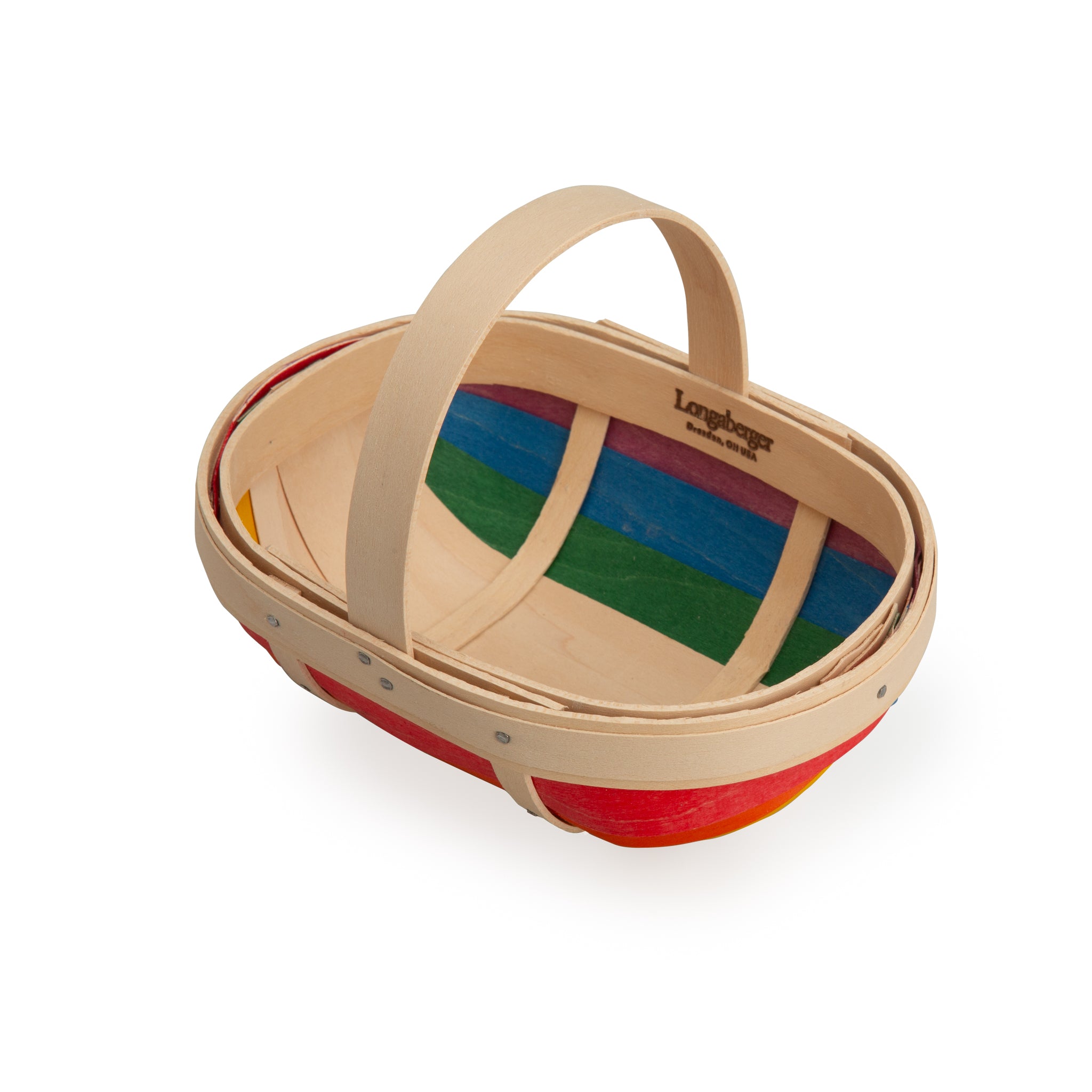 Rainbow Small Trug Basket with Protector - Multi - 图片 5