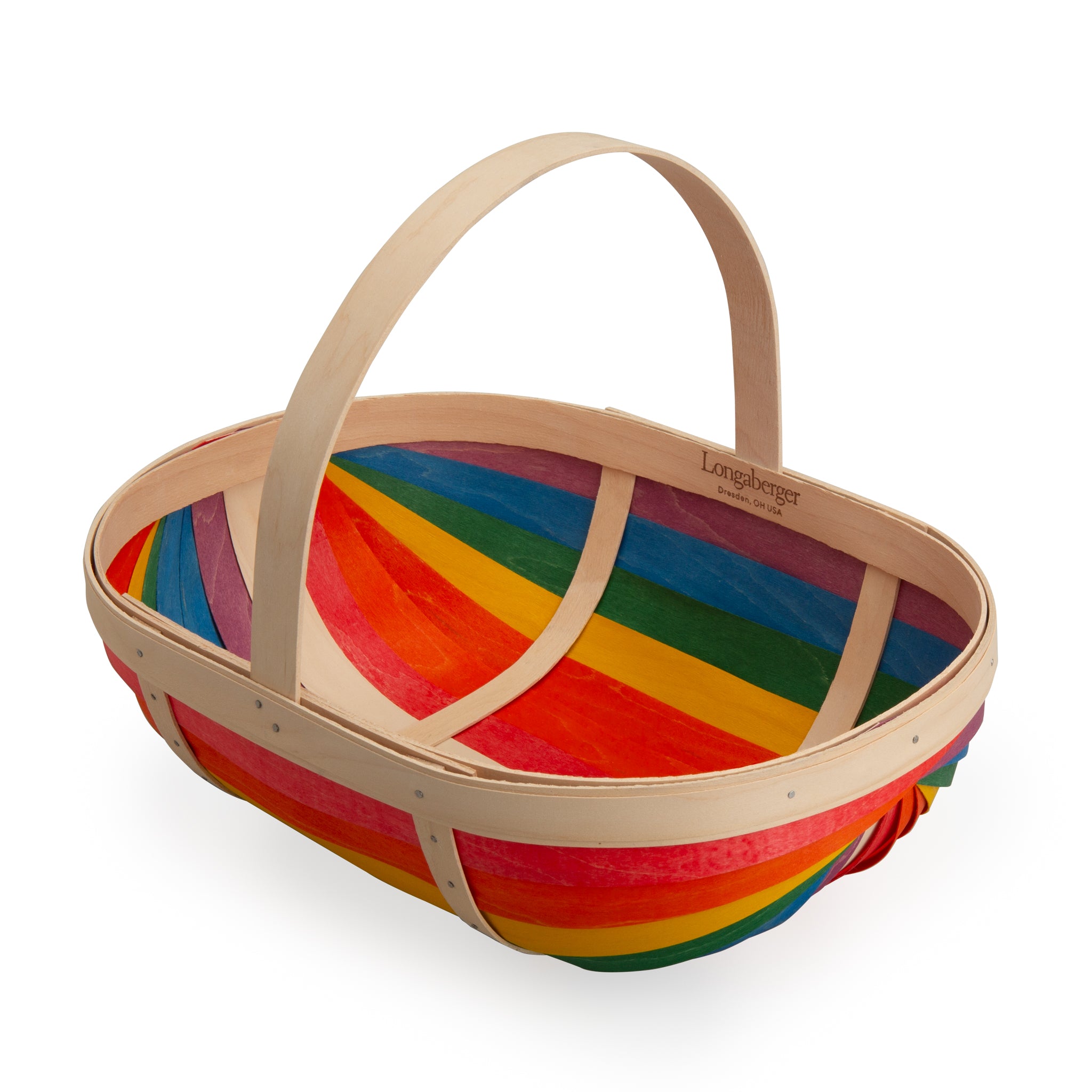 Rainbow Large Trug Basket with Protector - Multi - 图片 12