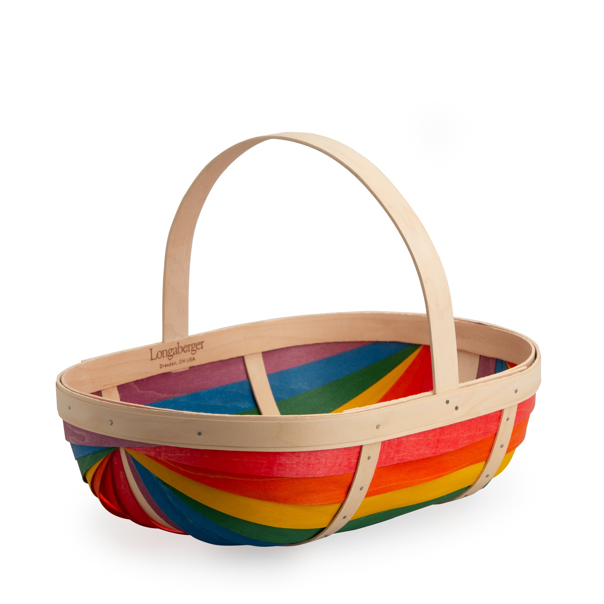 Rainbow Large Trug Basket with Protector - Multi - 图片 13