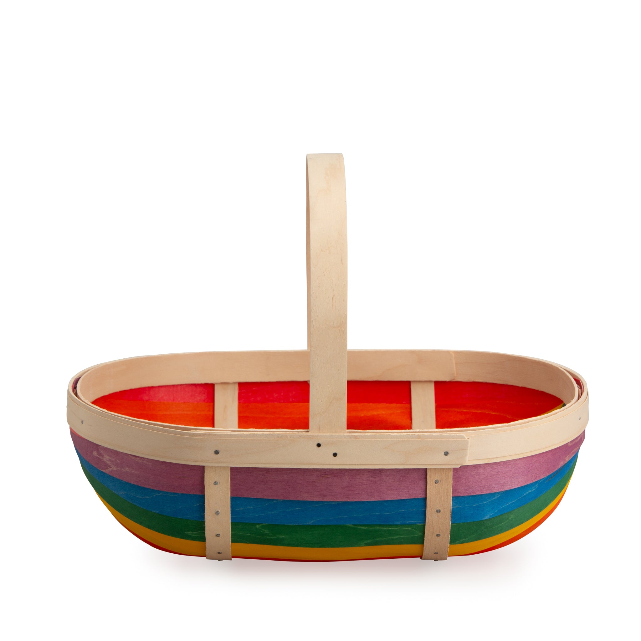 Rainbow Large Trug Basket with Protector - Multi - 图片 15