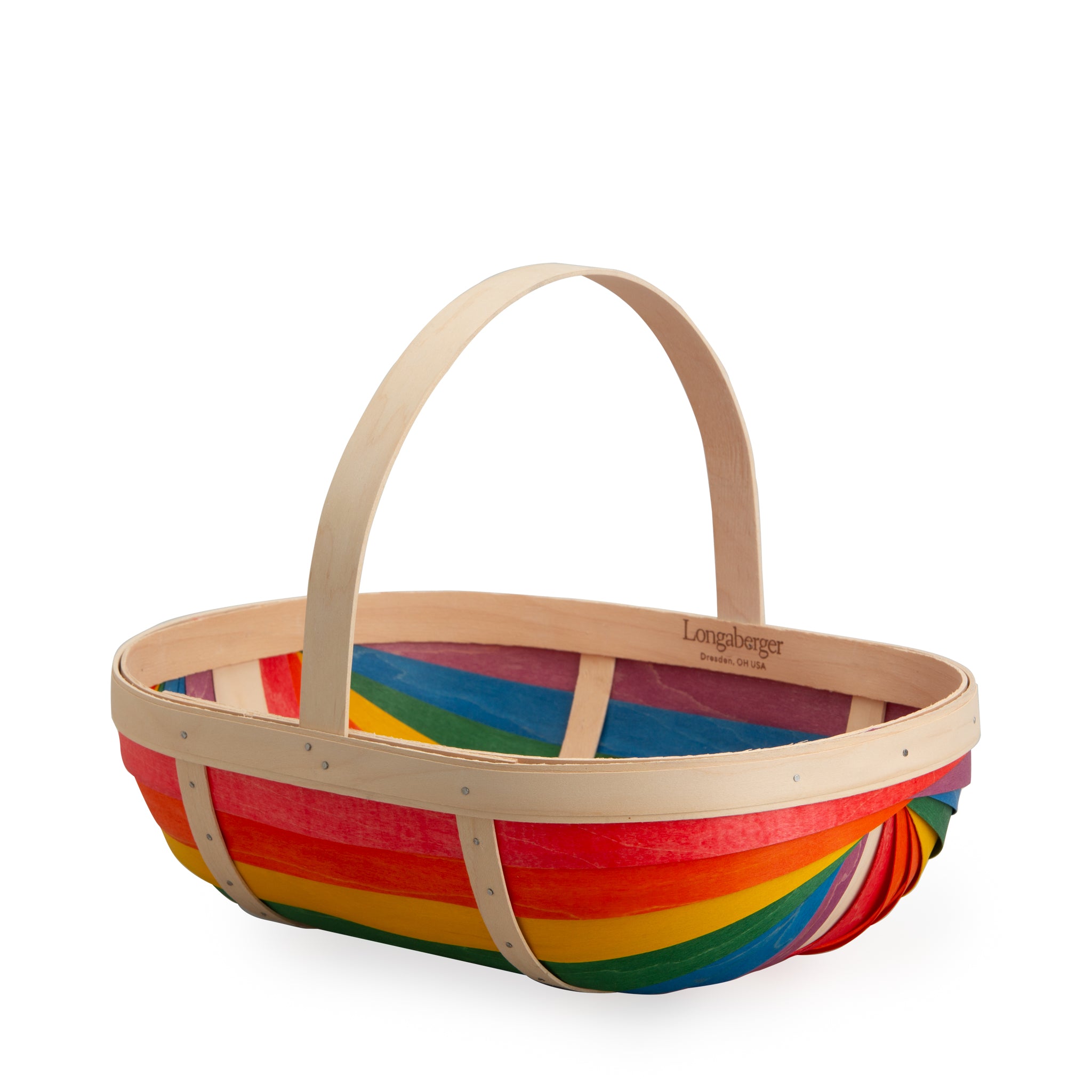 Rainbow Large Trug Basket with Protector - Multi - 图片 17