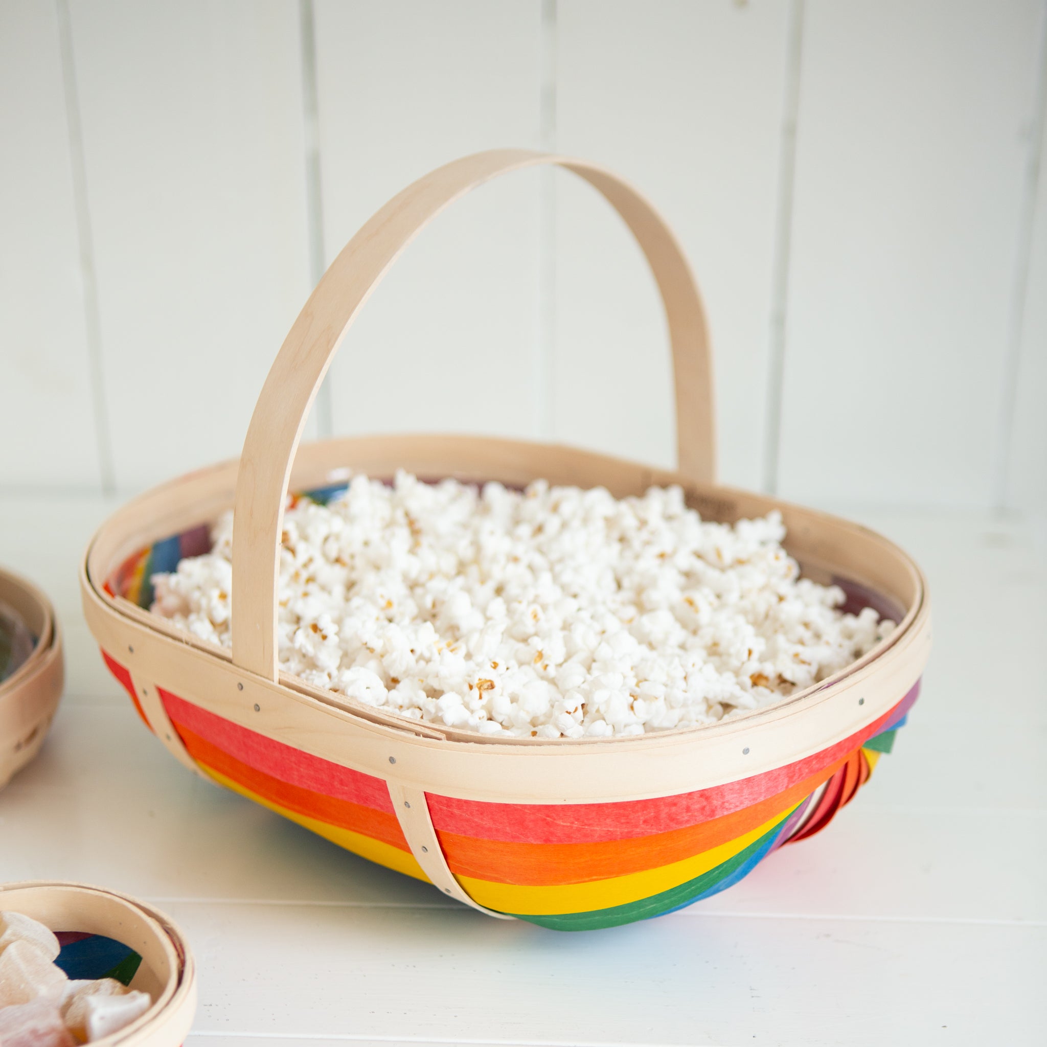 Rainbow Large Trug Basket with Protector - Multi - 图片 7