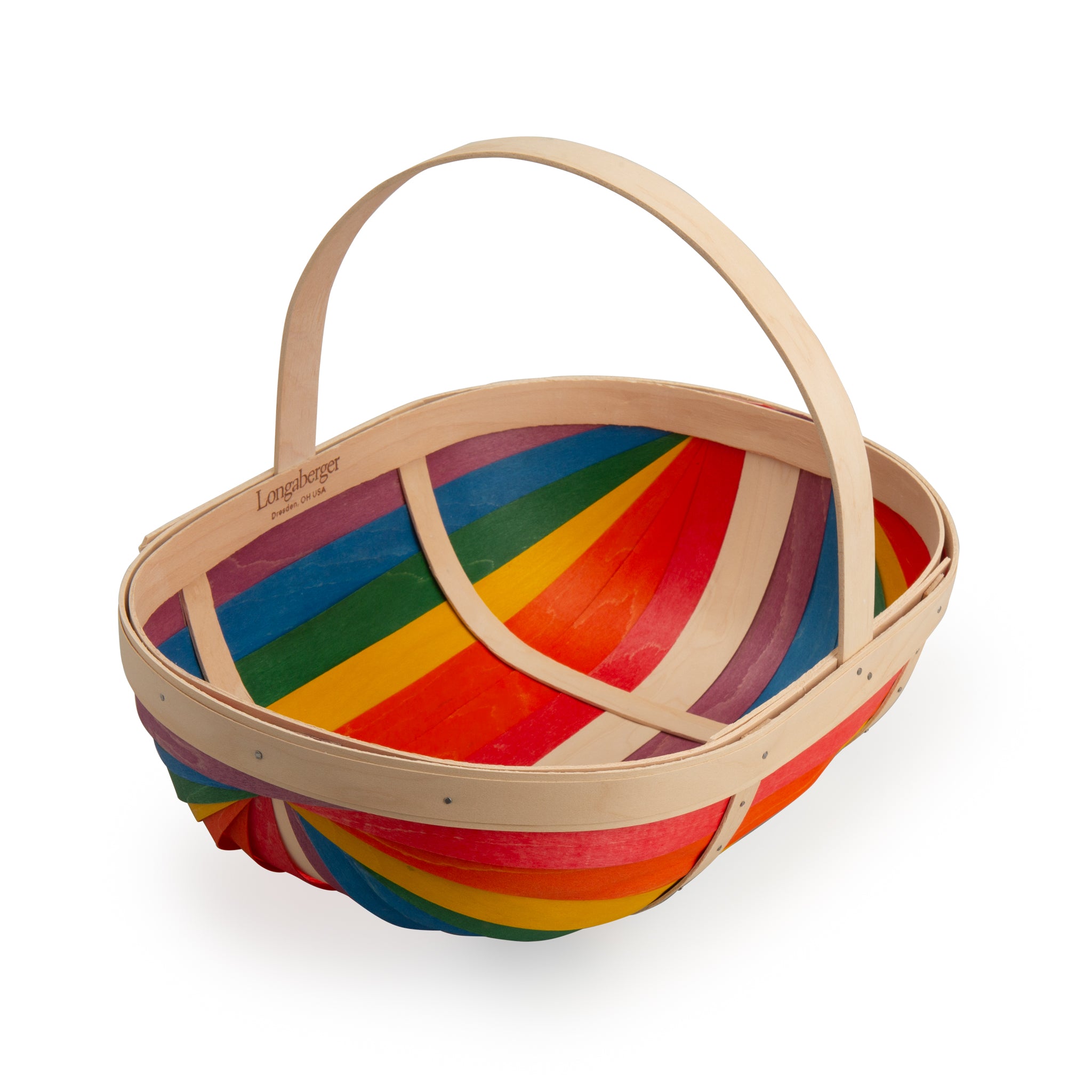 Rainbow Large Trug Basket with Protector - Multi - 图片 9